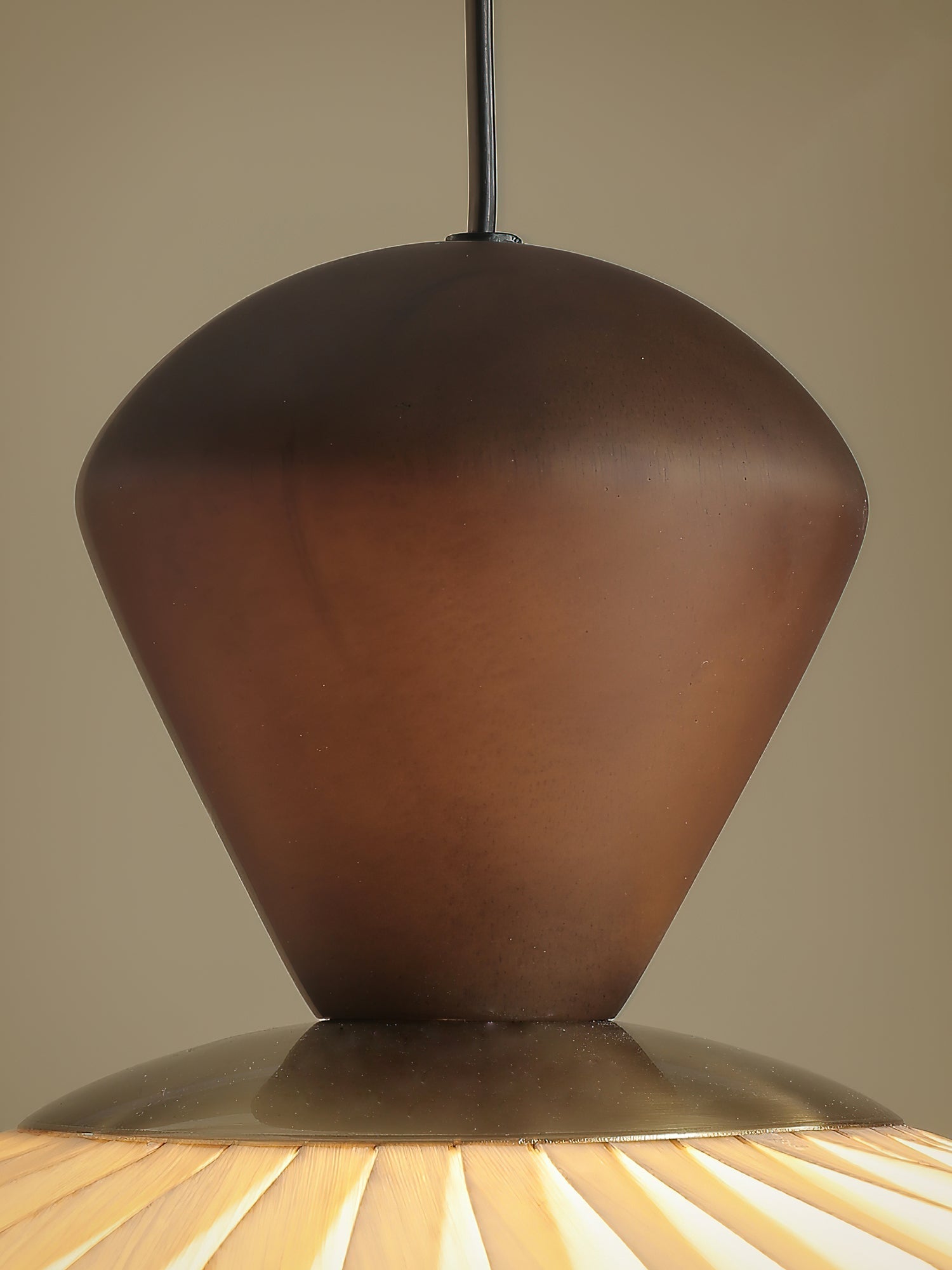 Evaryn Pleated Pendant Light-Neutral Decor