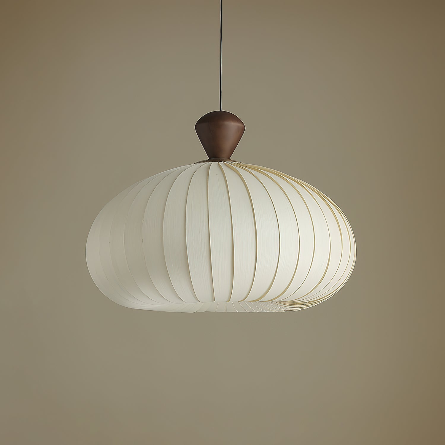 Evaryn Pleated Pendant Light-Neutral Decor