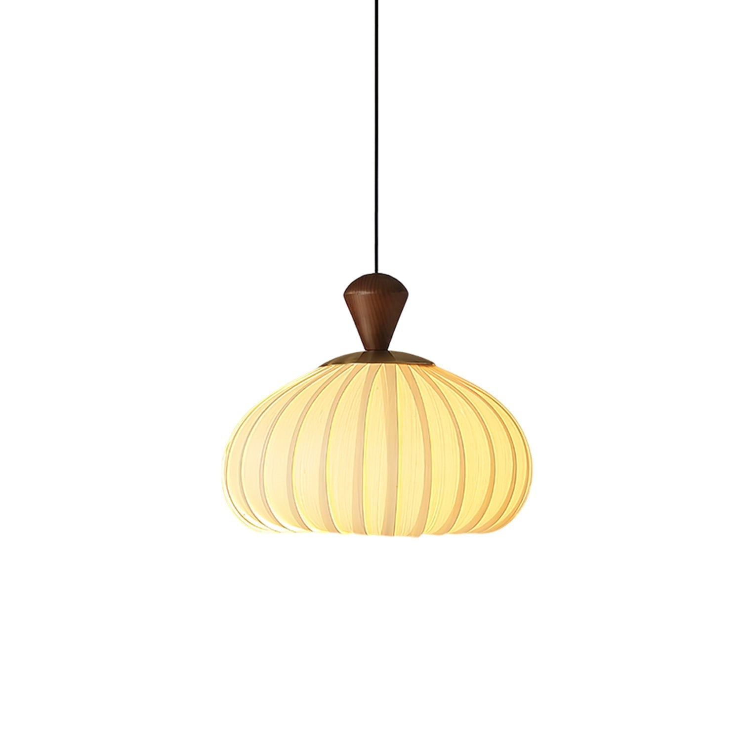 Evaryn Pleated Pendant Light-Neutral Decor