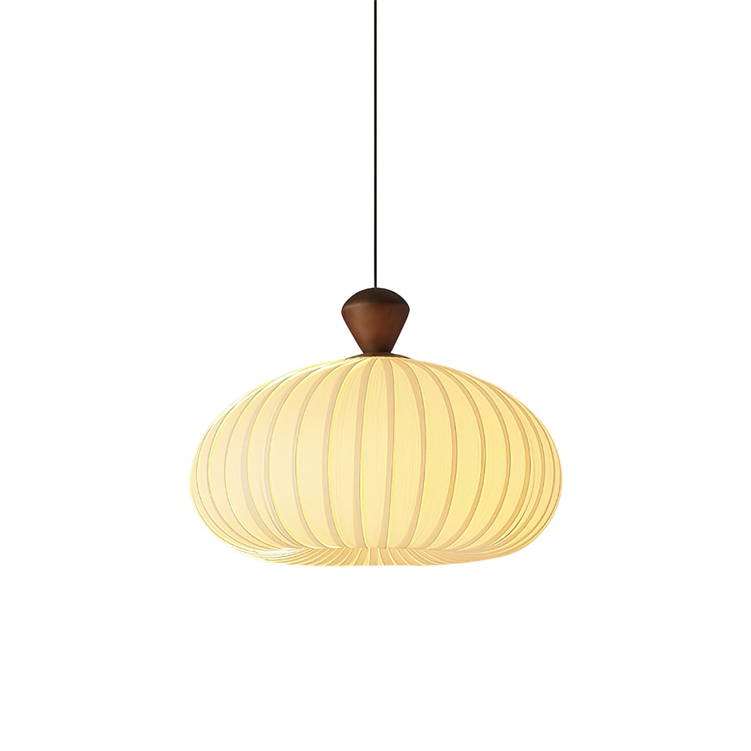 Evaryn Pleated Pendant Light-Neutral Decor