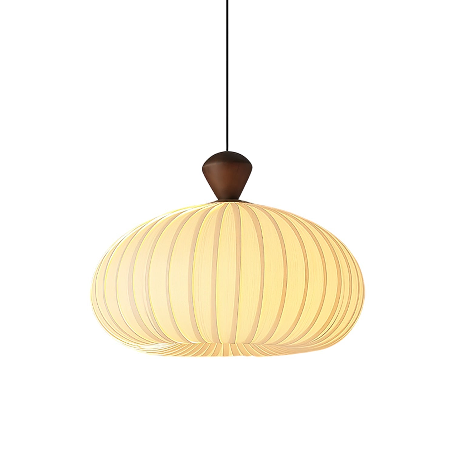 Evaryn Pleated Pendant Light-Neutral Decor