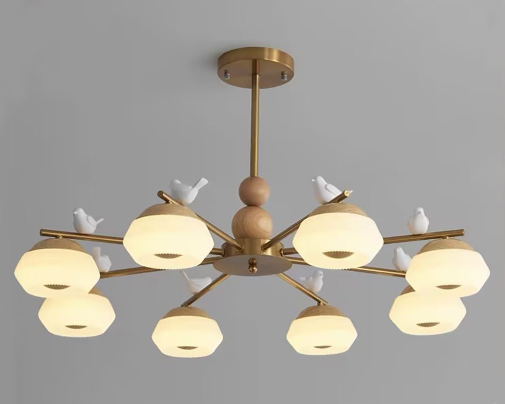 Lustra Chandelier Brass Bird Ozawa Elegant-Neutral Decor