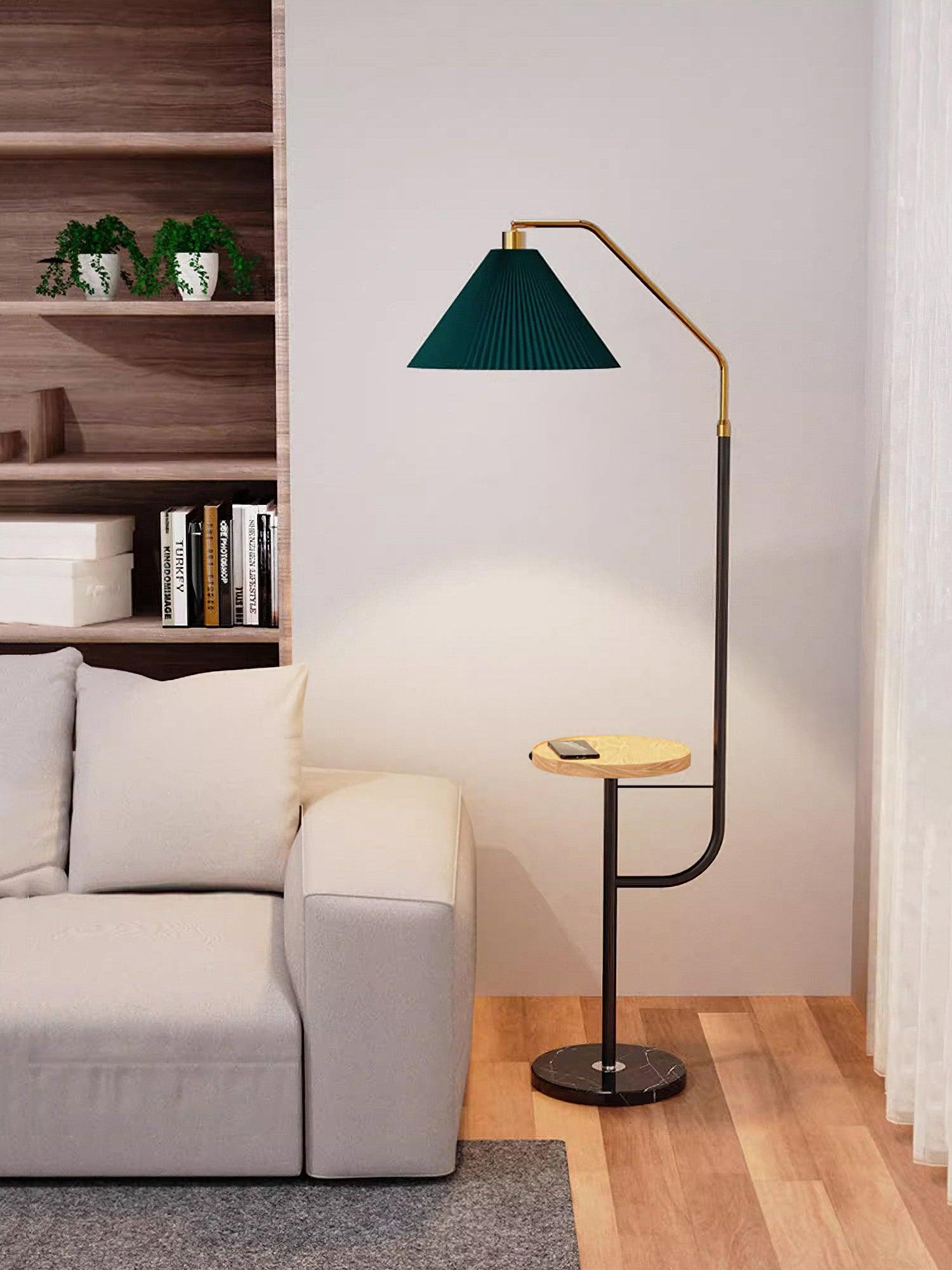 Nexc Marble Wood Floor Lamp-Neutral Decor