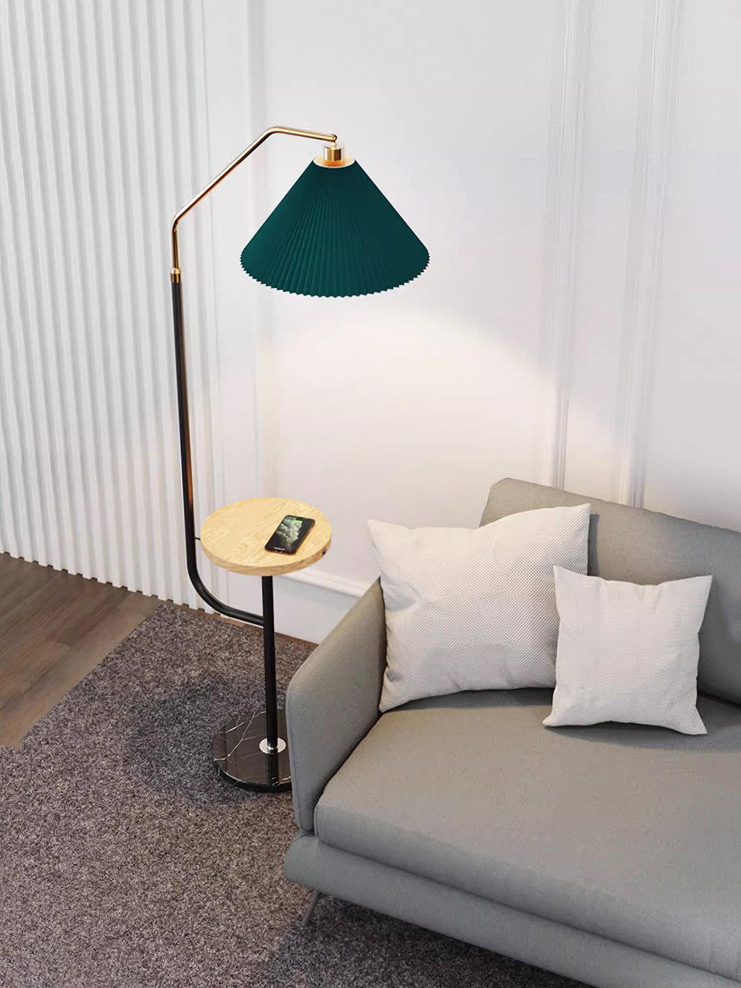 Nexc Marble Wood Floor Lamp-Neutral Decor