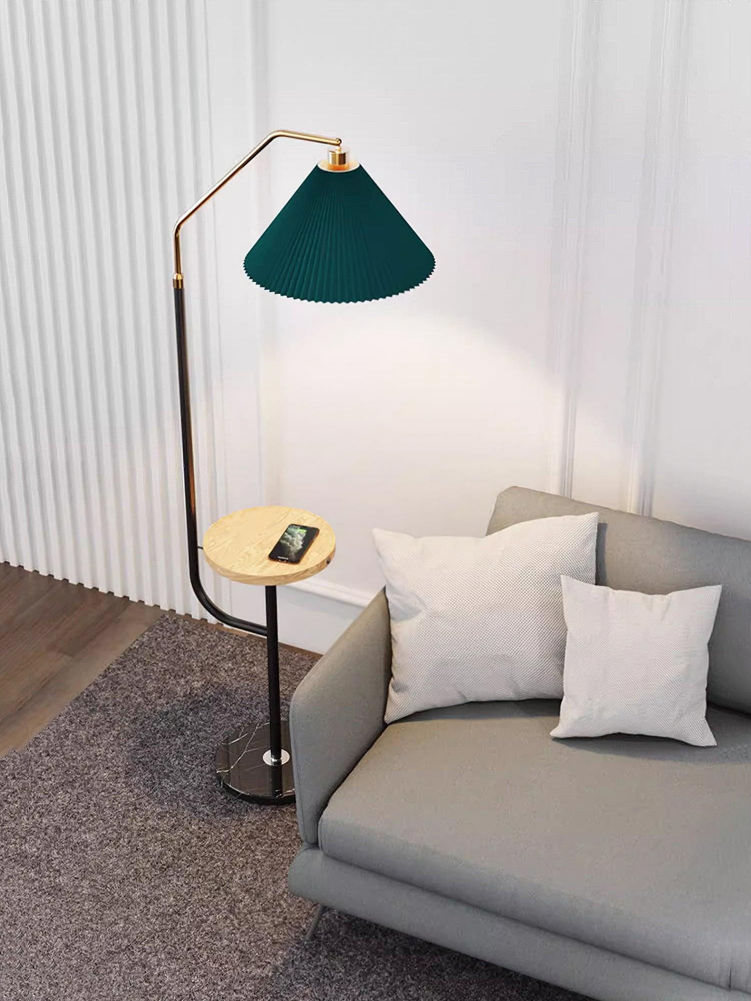 Nexc Marble Wood Floor Lamp-Neutral Decor