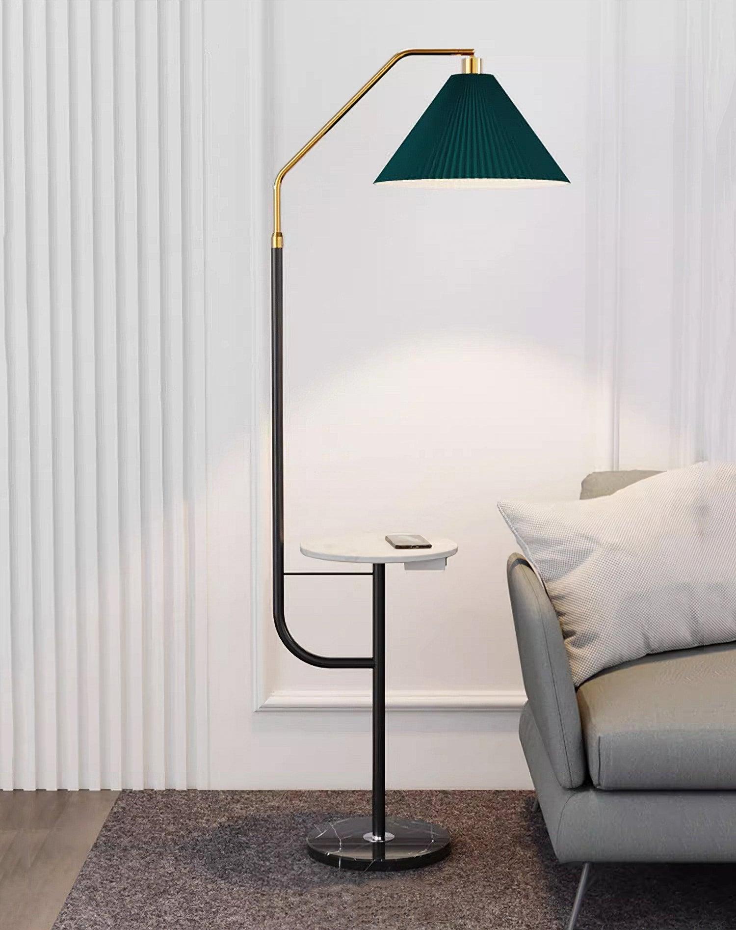 Nexc Marble Wood Floor Lamp-Neutral Decor