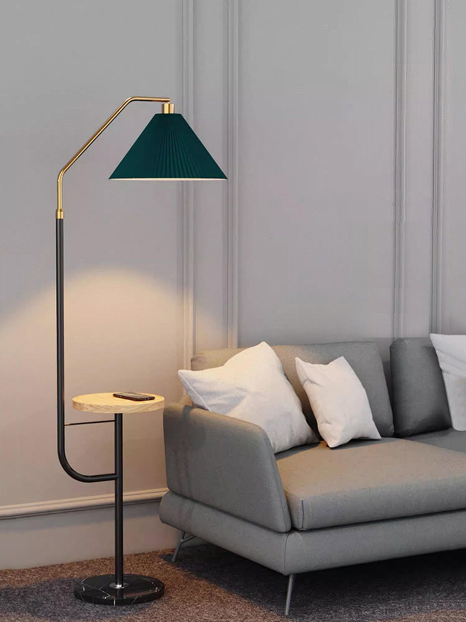 Nexc Marble Wood Floor Lamp-Neutral Decor
