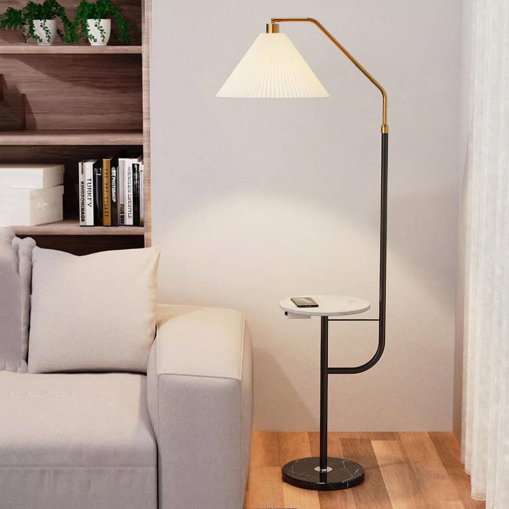 Nexc Marble Wood Floor Lamp-Neutral Decor