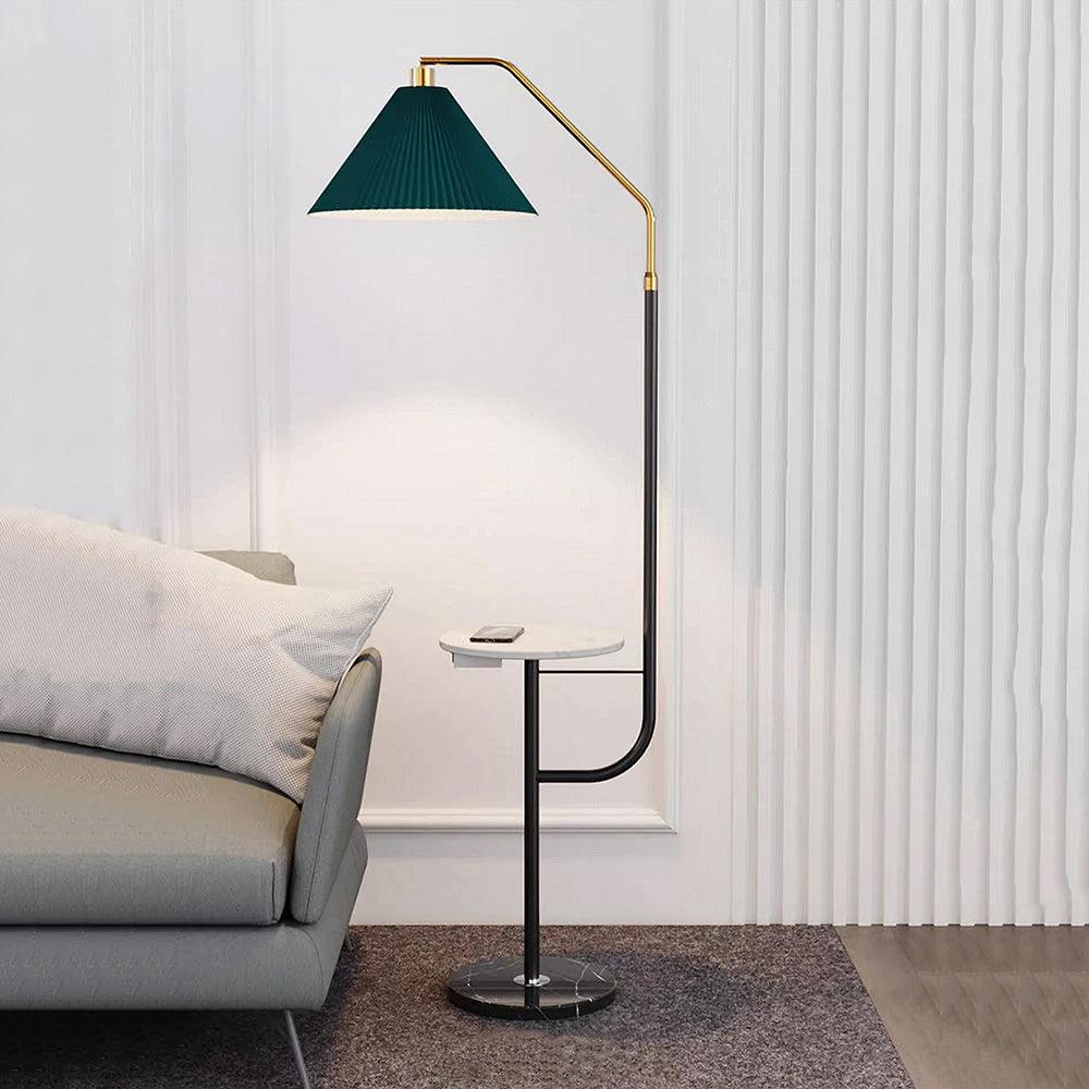 Nexc Marble Wood Floor Lamp-Neutral Decor
