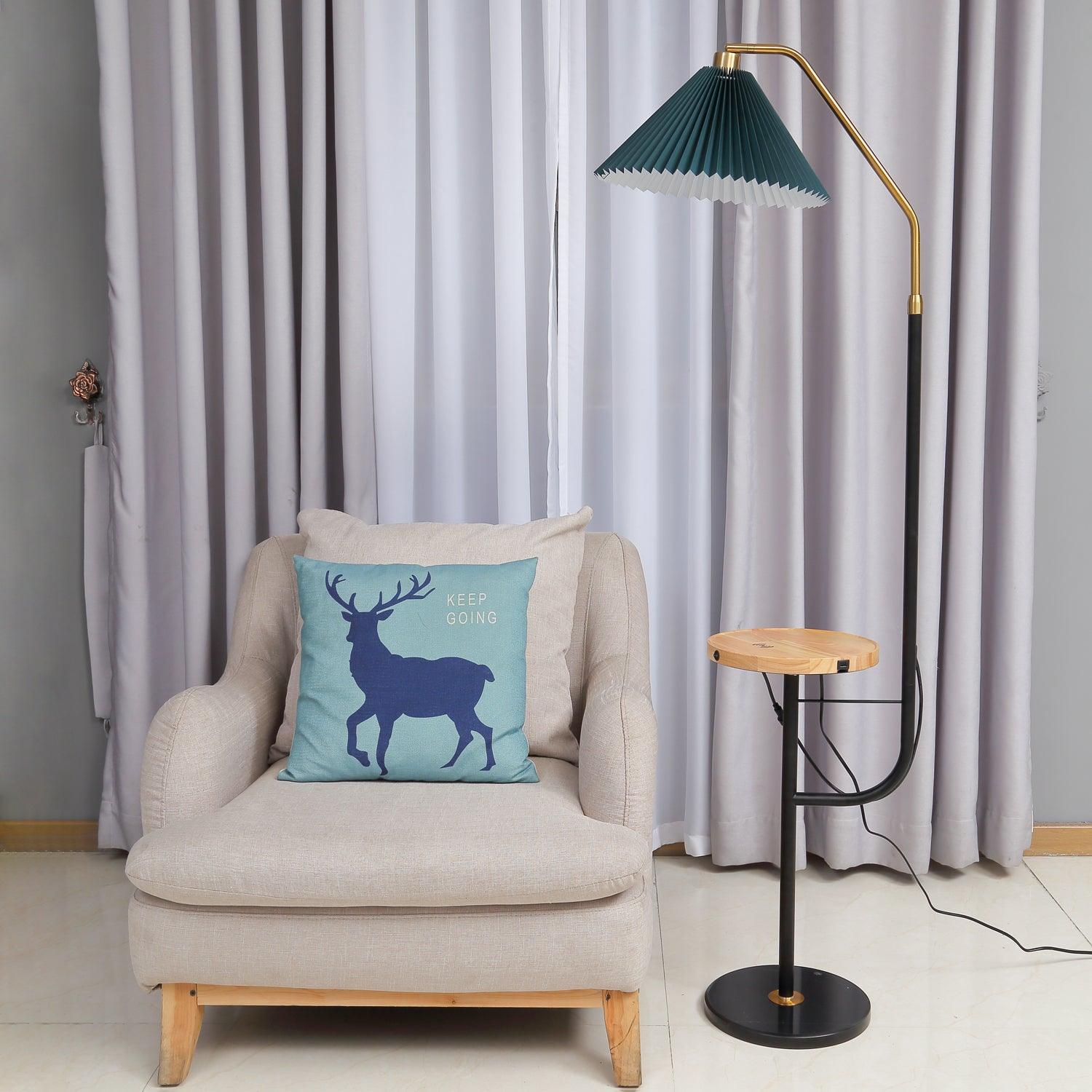 Nexc Marble Wood Floor Lamp-Neutral Decor