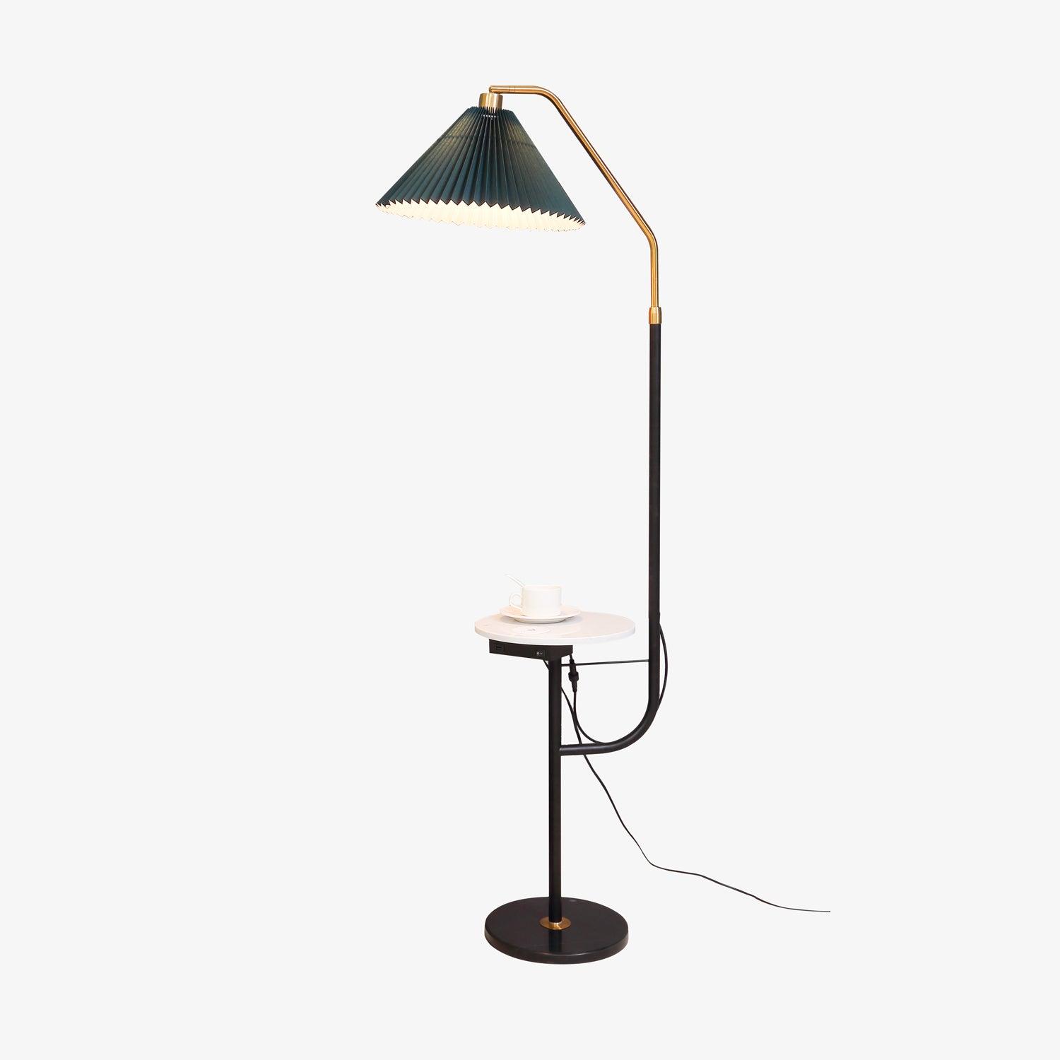 Nexc Marble Wood Floor Lamp-Neutral Decor