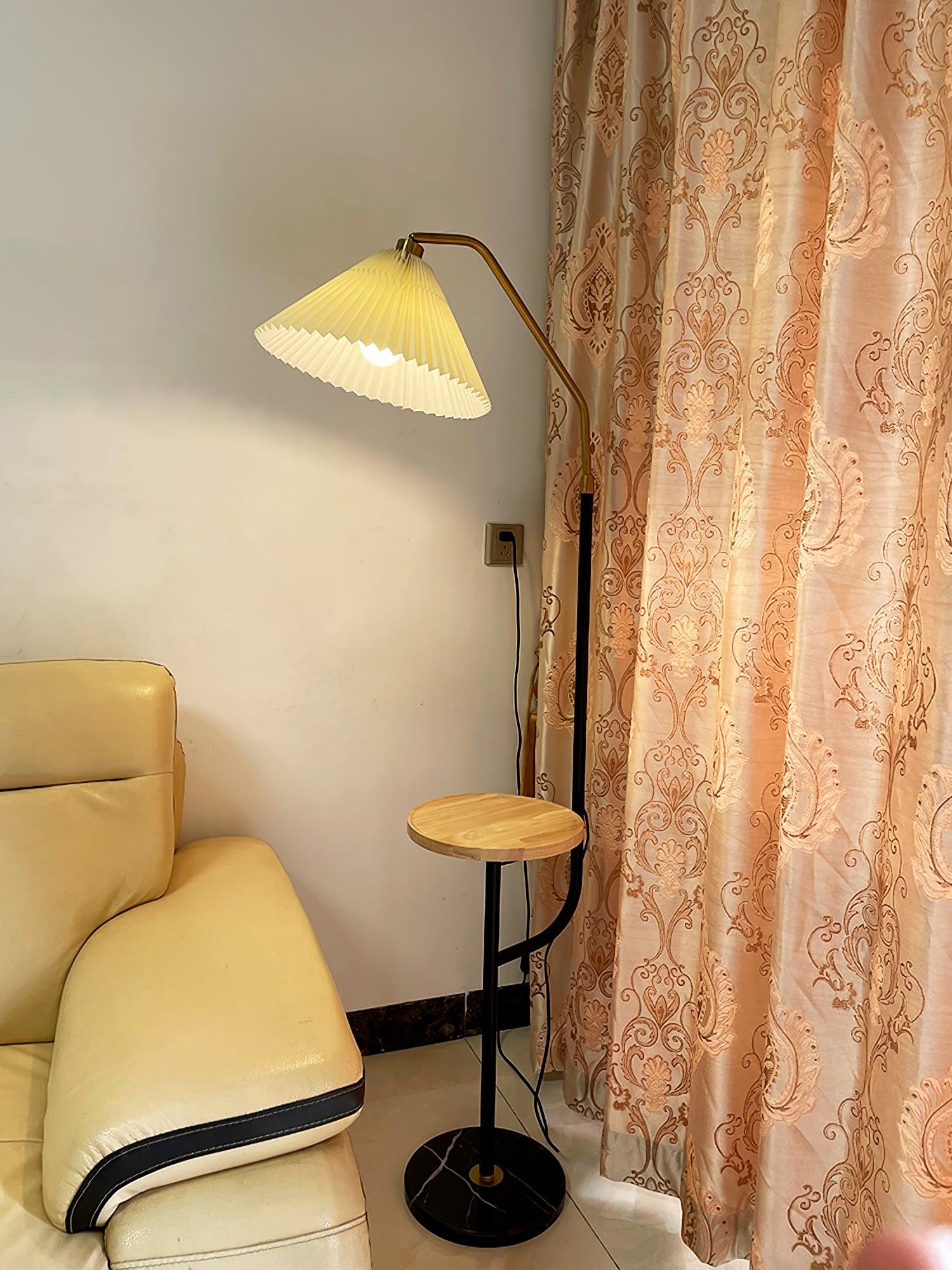 Nexc Marble Wood Floor Lamp-Neutral Decor