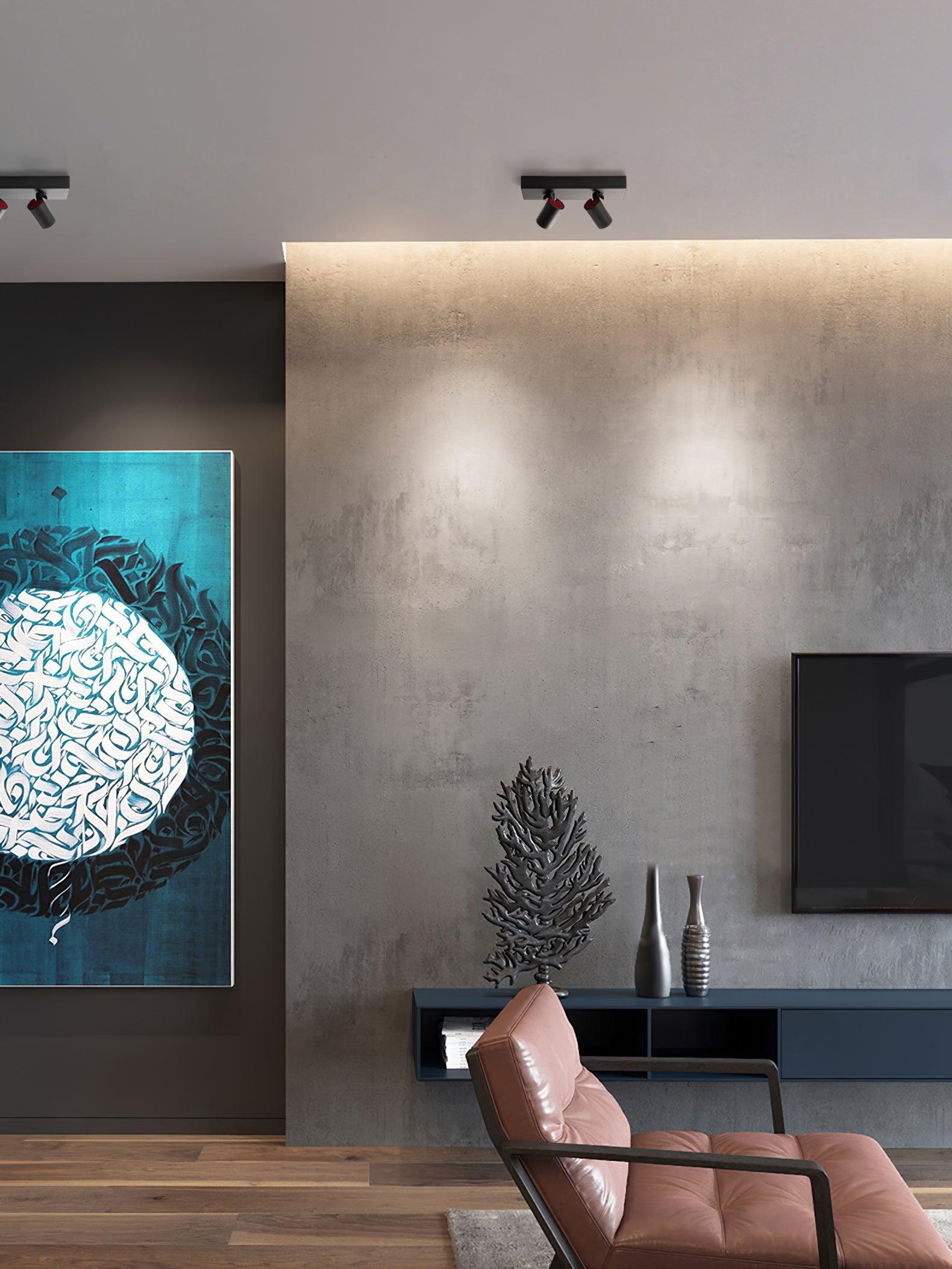 Falis Ceiling Lamp POG Double Linear Adjustable Spots-Neutral Decor