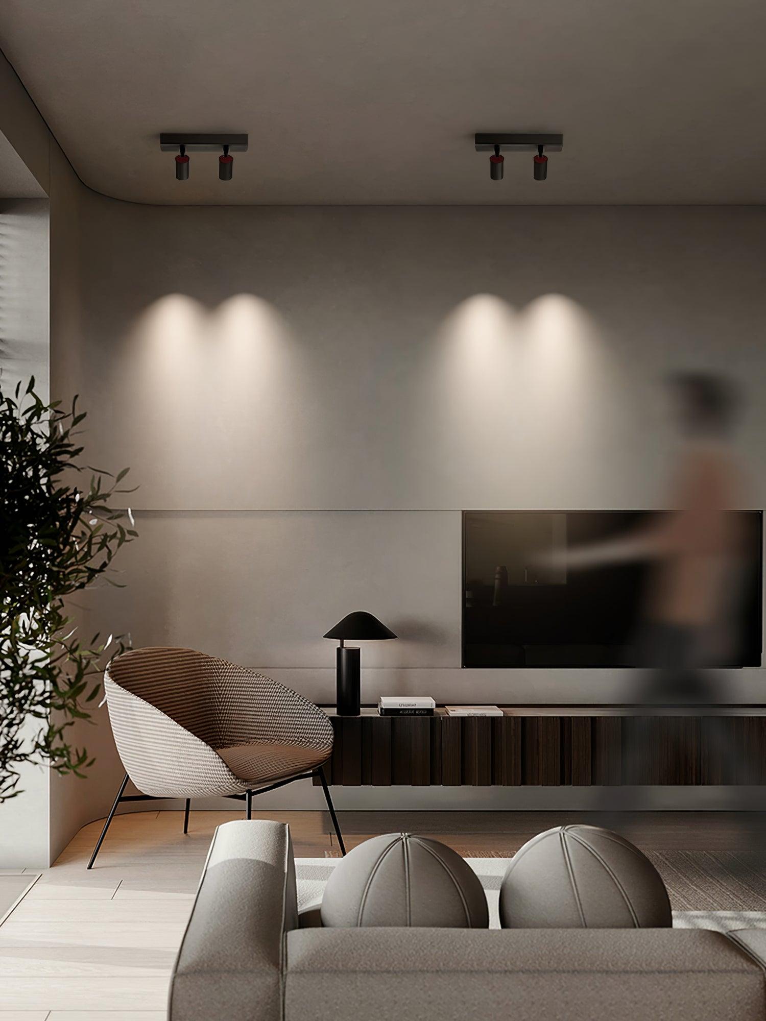 Falis Ceiling Lamp POG Double Linear Adjustable Spots-Neutral Decor