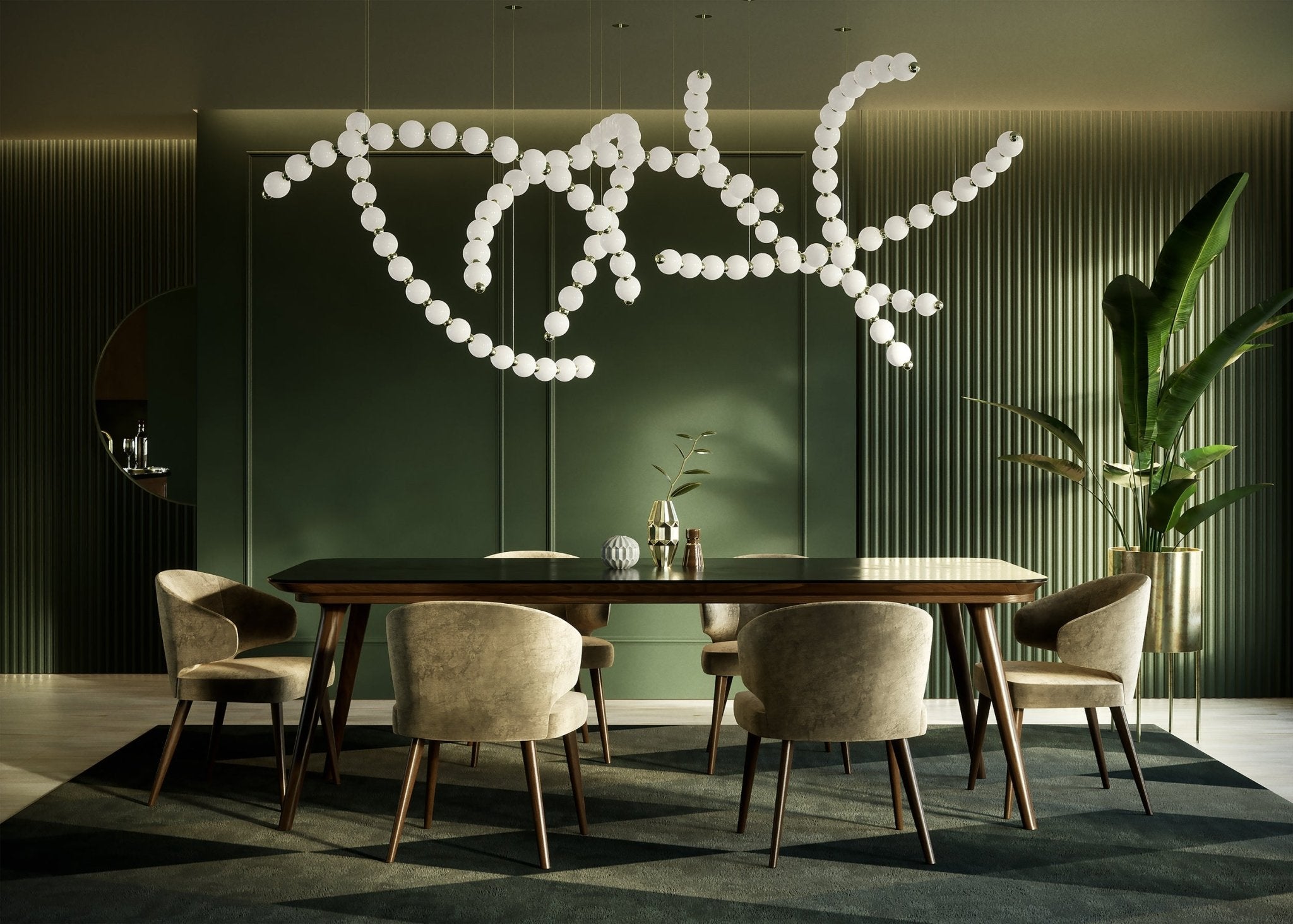 Pearl Drop Customize Chandelier-Neutral Decor