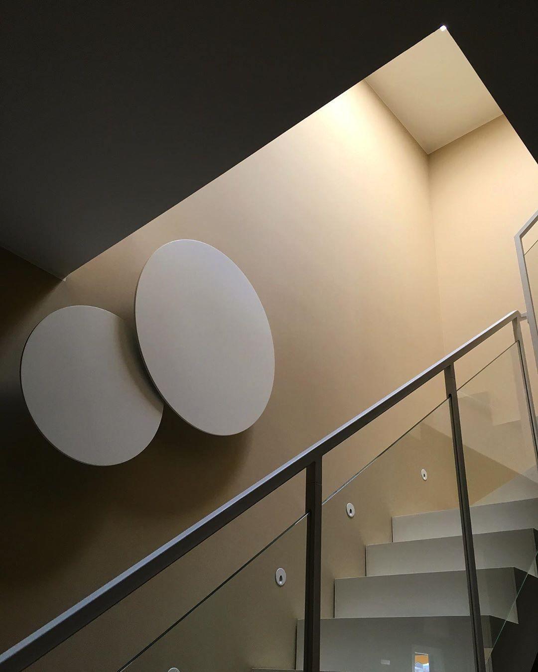 Arelis Geometric Disc Wall Lamp-Neutral Decor
