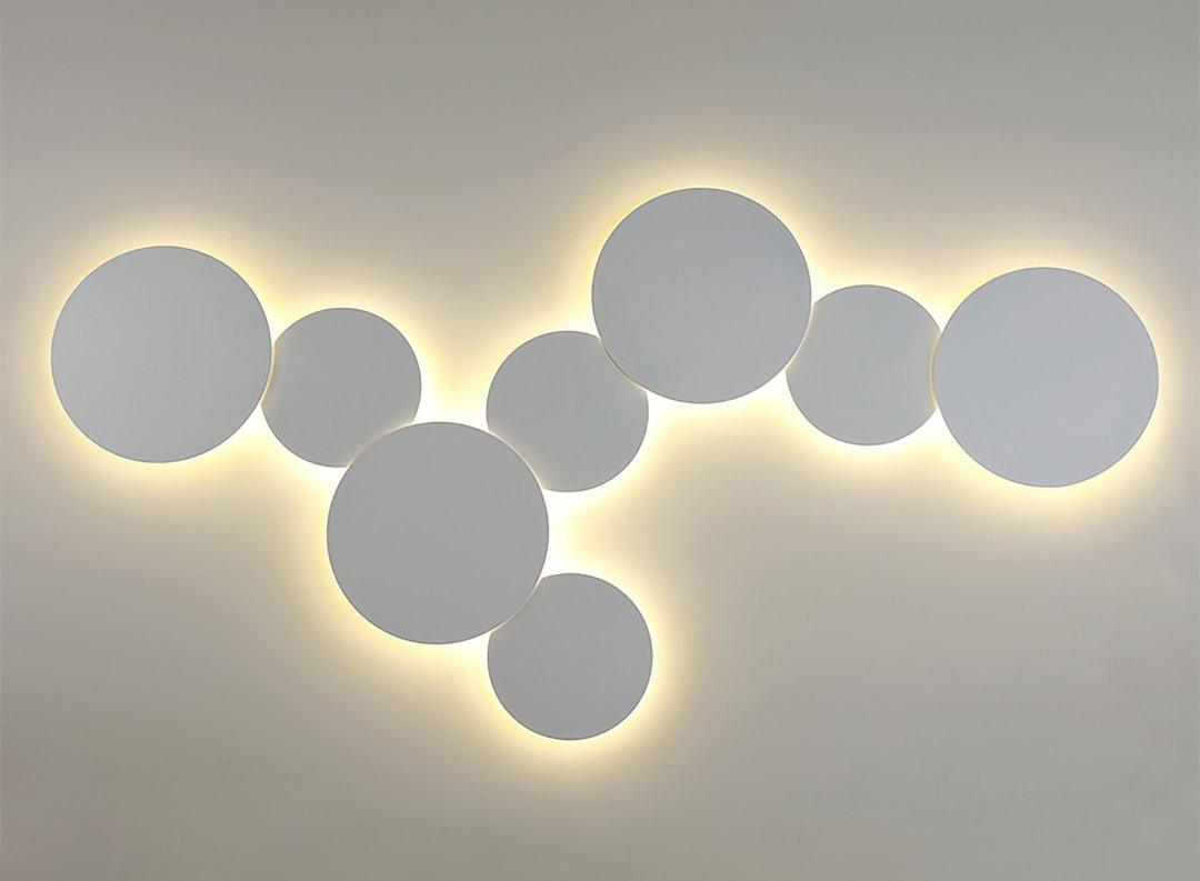 Arelis Geometric Disc Wall Lamp-Neutral Decor