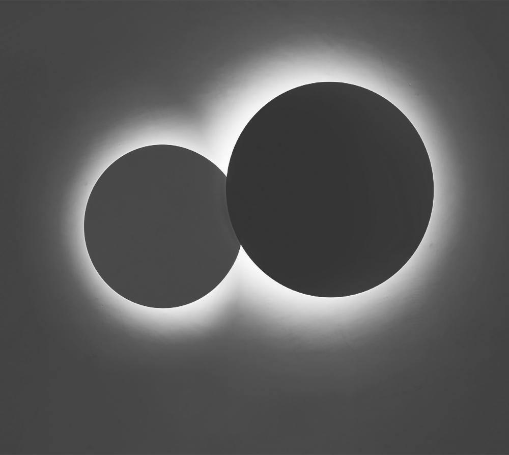 Arelis Geometric Disc Wall Lamp-Neutral Decor
