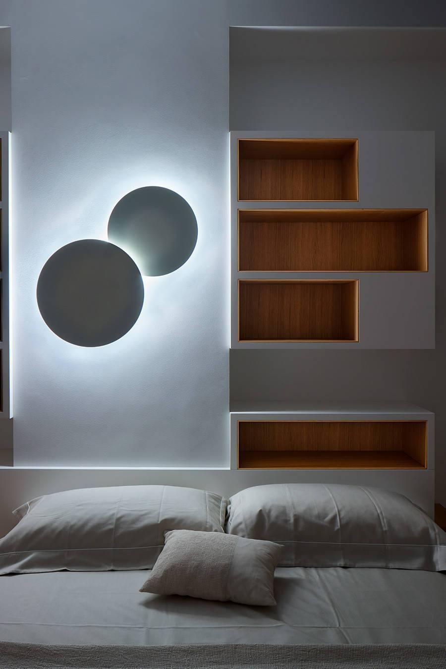 Arelis Geometric Disc Wall Lamp-Neutral Decor