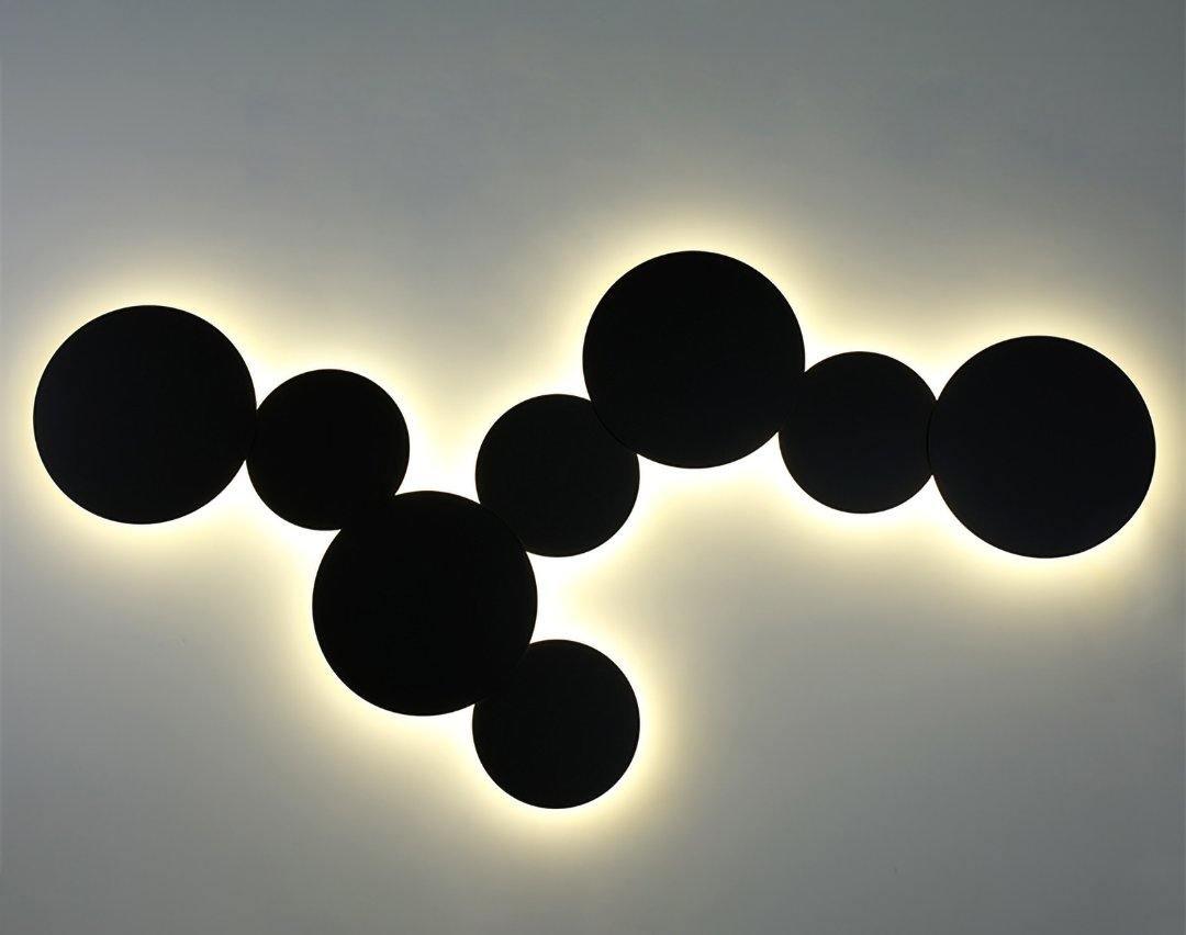 Arelis Geometric Disc Wall Lamp-Neutral Decor