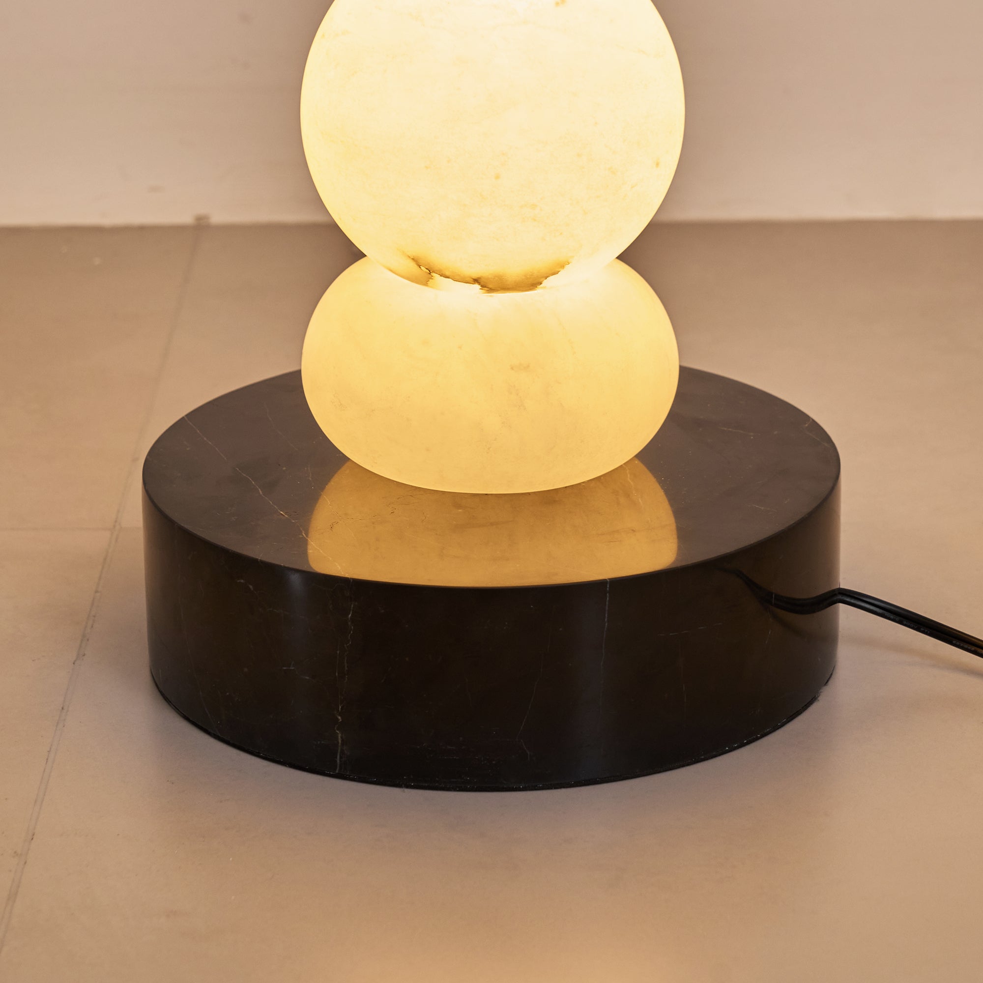 Nostix Alabaster Floor Lamp-Neutral Decor