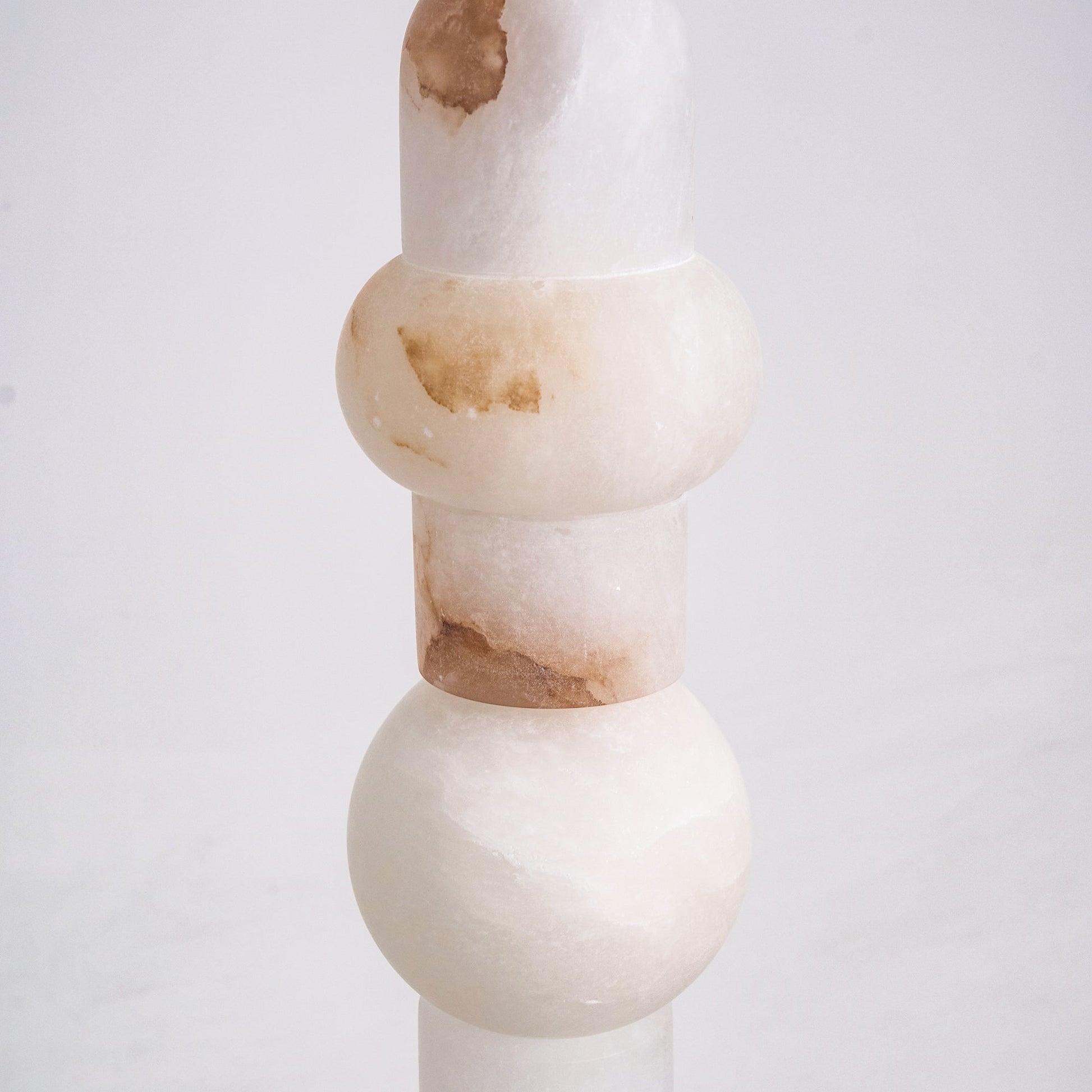 Nostix Alabaster Floor Lamp-Neutral Decor
