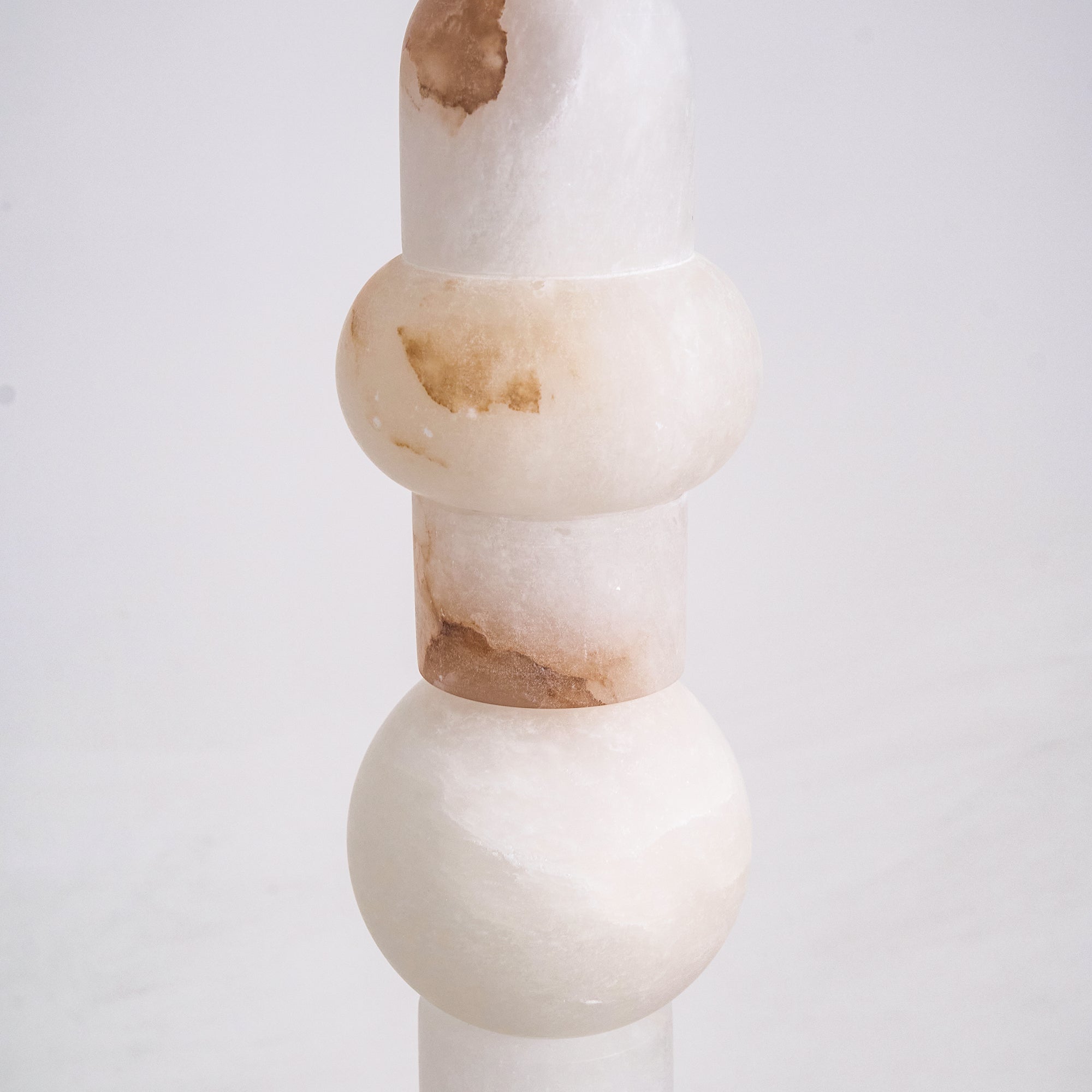 Nostix Alabaster Floor Lamp-Neutral Decor