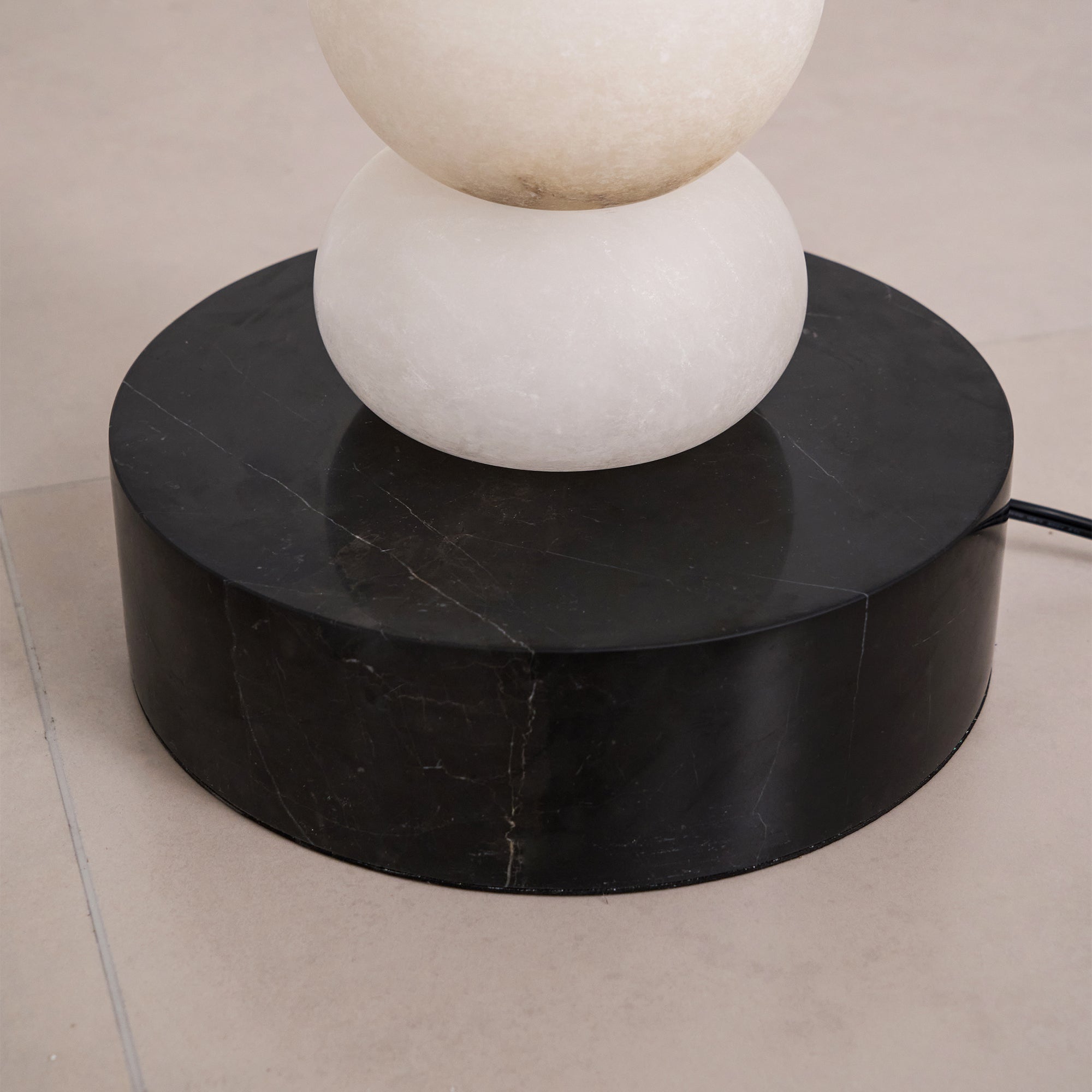 Nostix Alabaster Floor Lamp-Neutral Decor