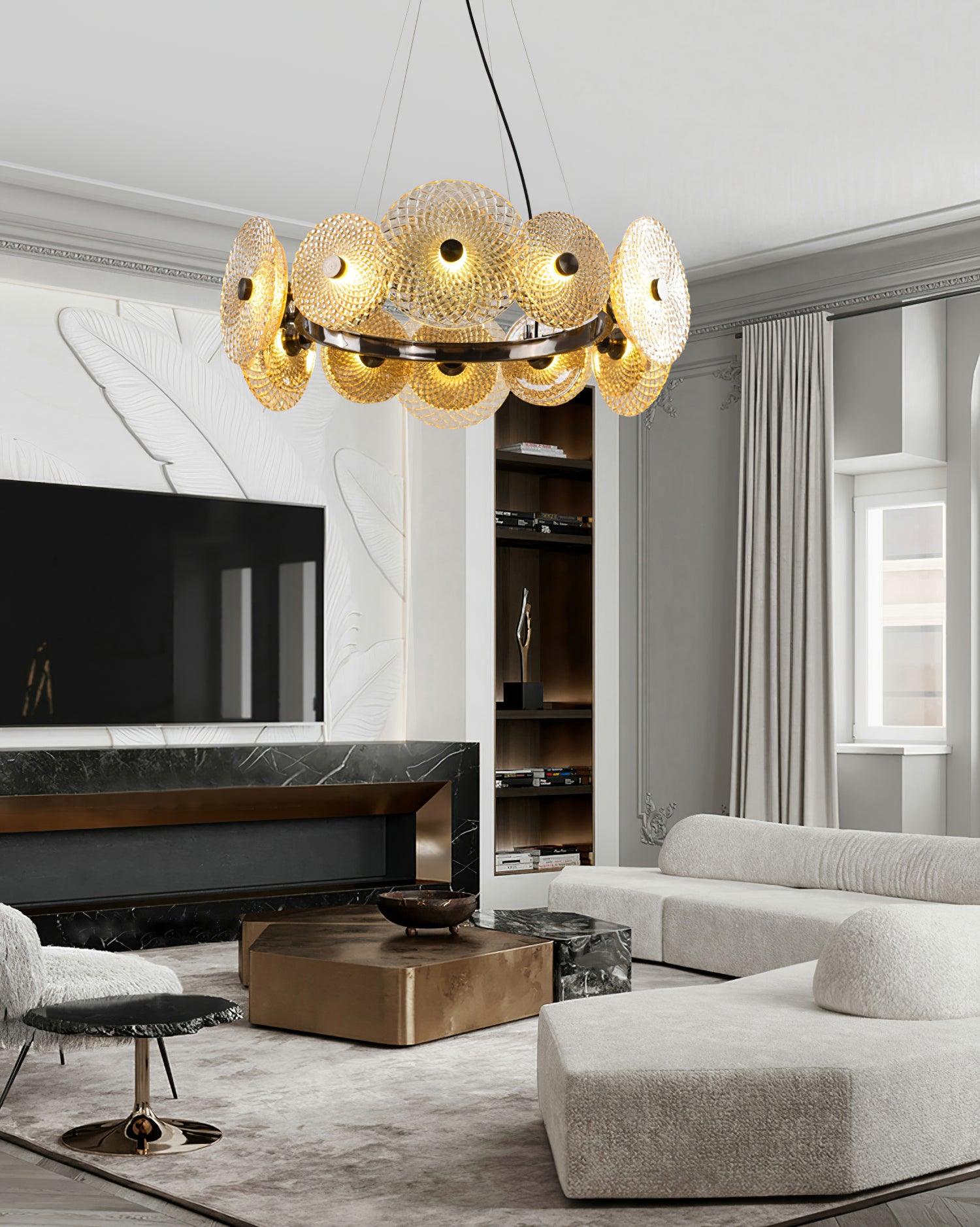 Zeveleth Postmodern Luxury Art Crystal Chandelier-Neutral Decor