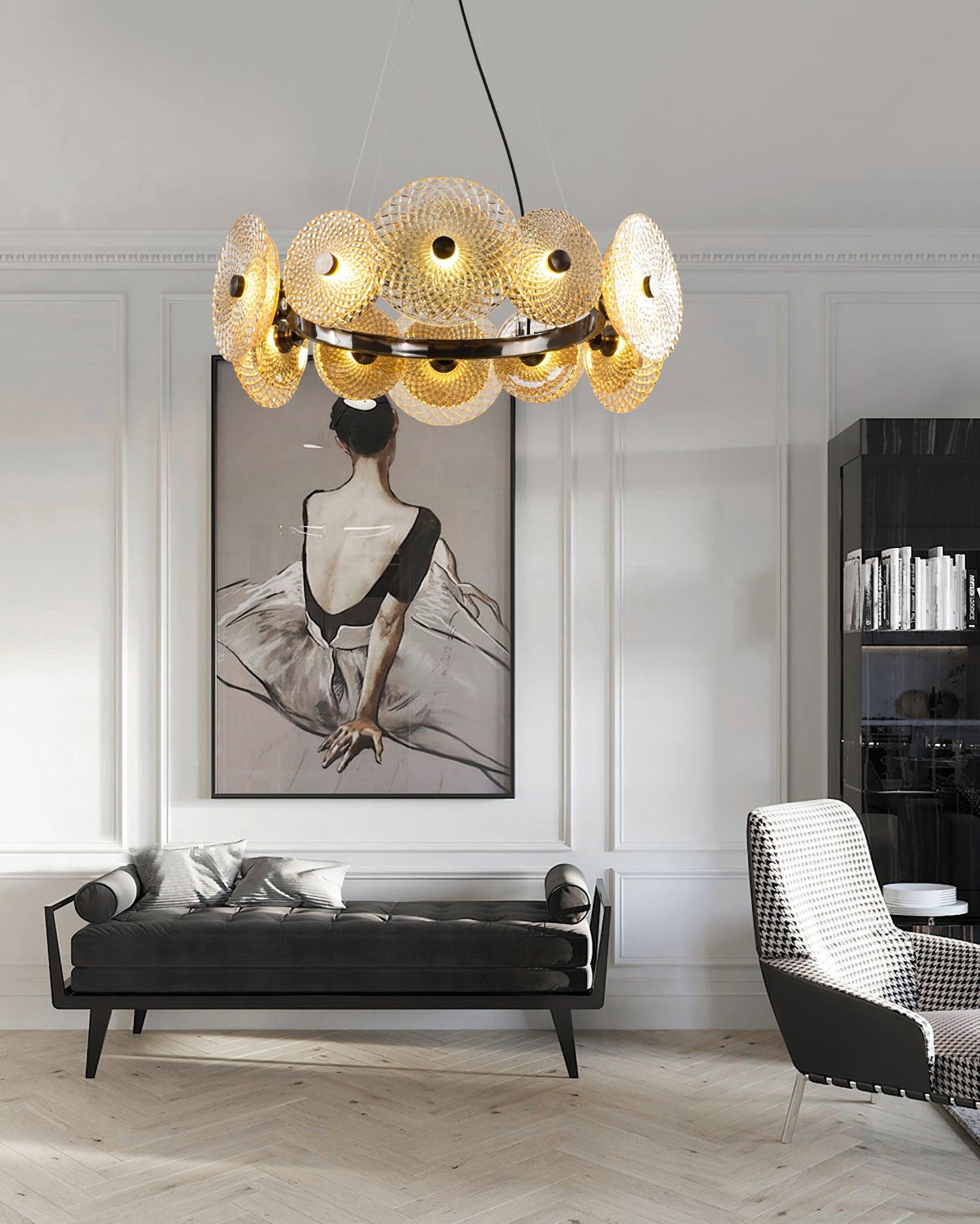 Zeveleth Postmodern Luxury Art Crystal Chandelier-Neutral Decor