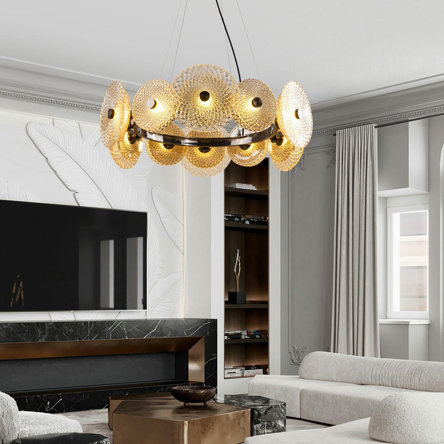 Zeveleth Postmodern Luxury Art Crystal Chandelier-Neutral Decor