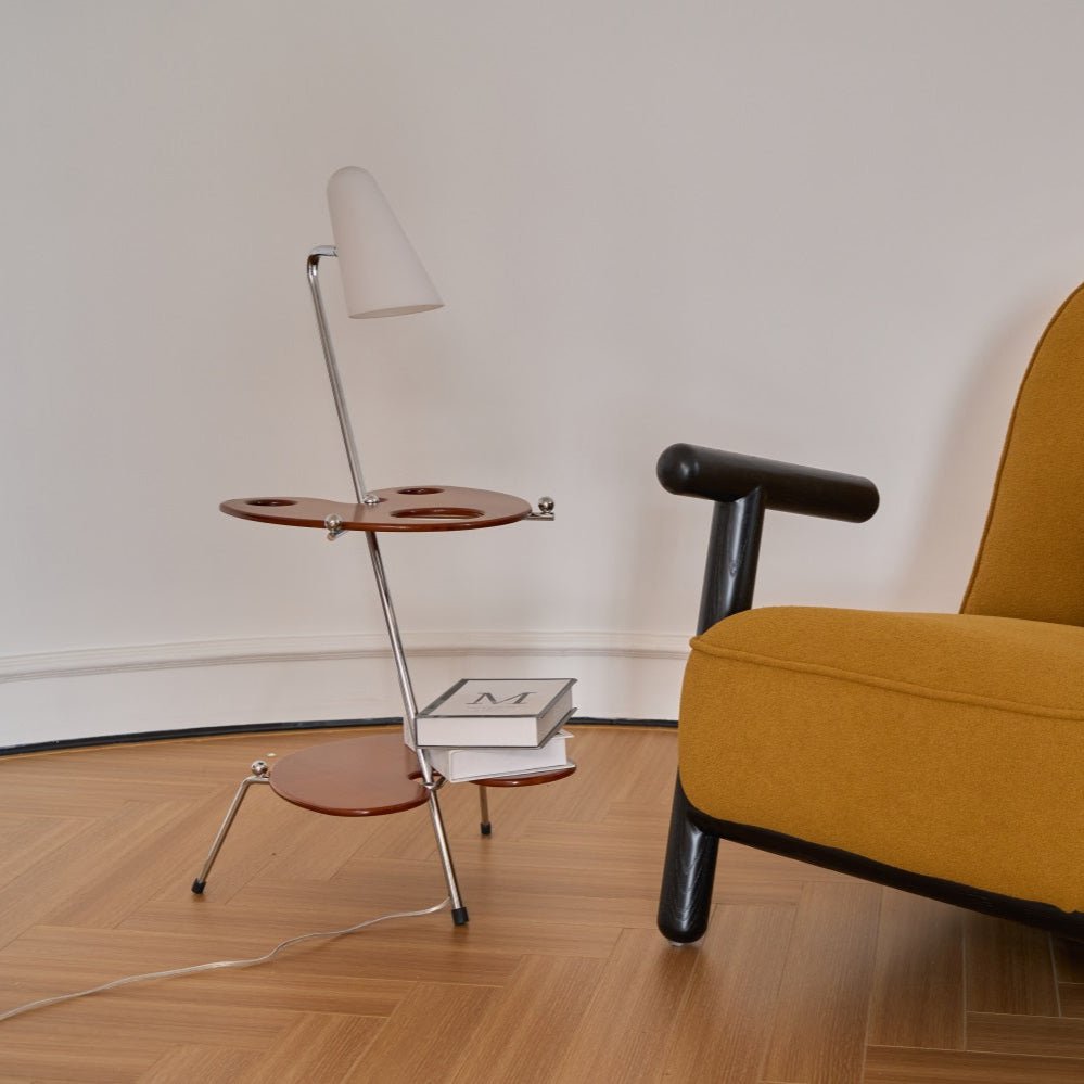Vaughn Modern Wood Floor Lamp-Neutral Decor