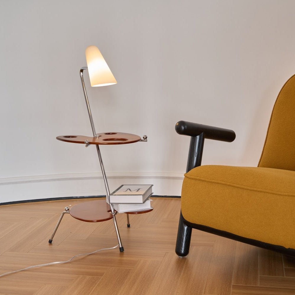 Vaughn Modern Wood Floor Lamp-Neutral Decor