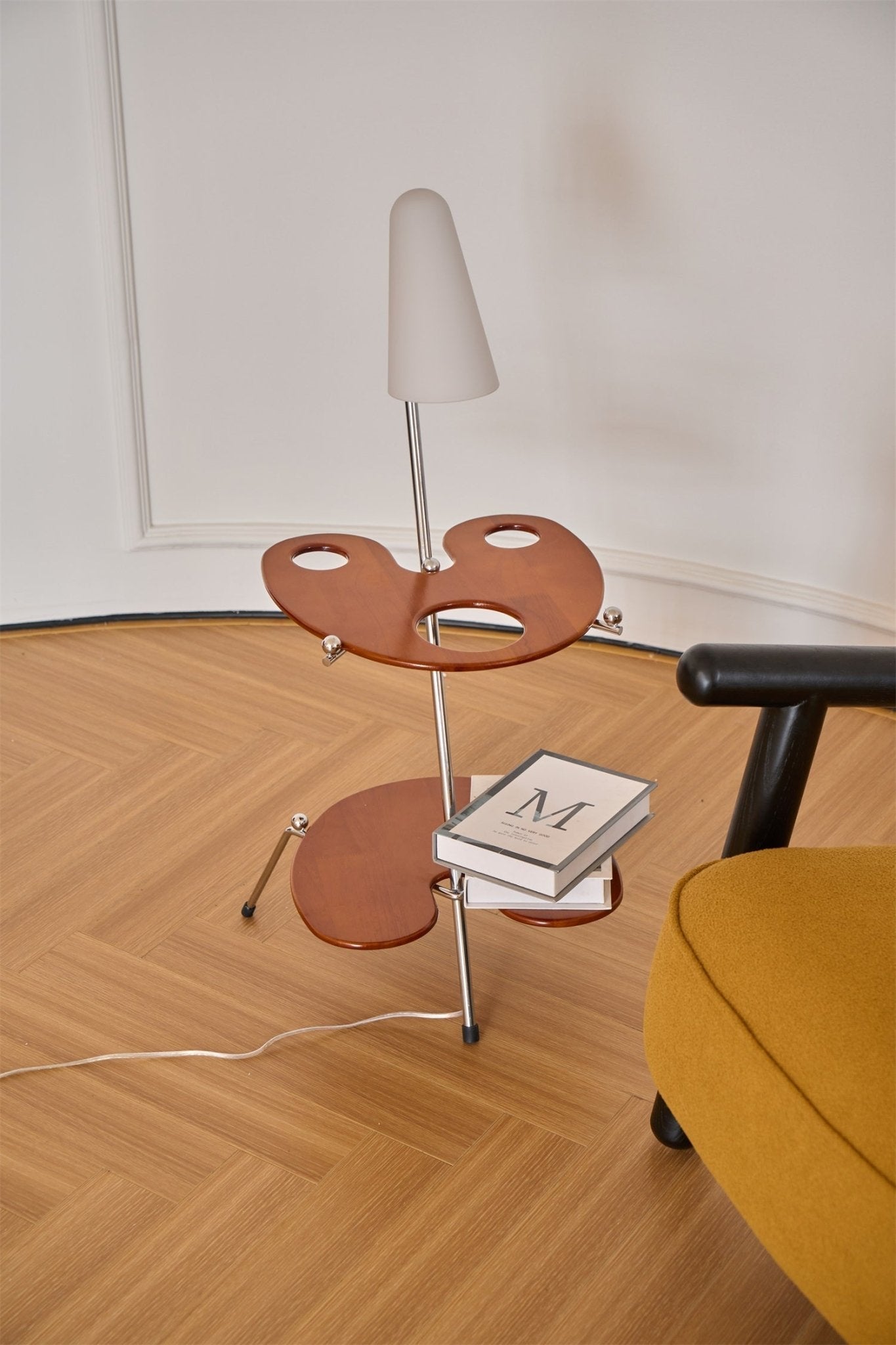 Vaughn Modern Wood Floor Lamp-Neutral Decor