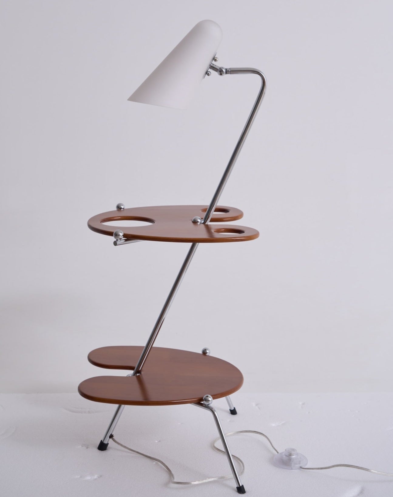 Vaughn Modern Wood Floor Lamp-Neutral Decor