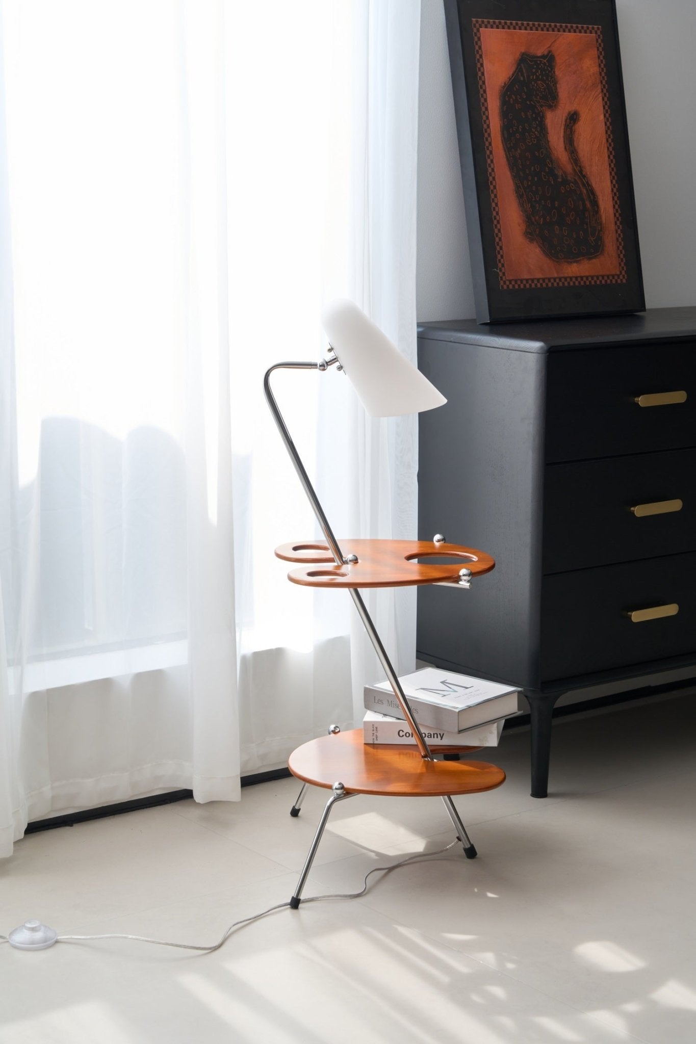 Vaughn Modern Wood Floor Lamp-Neutral Decor