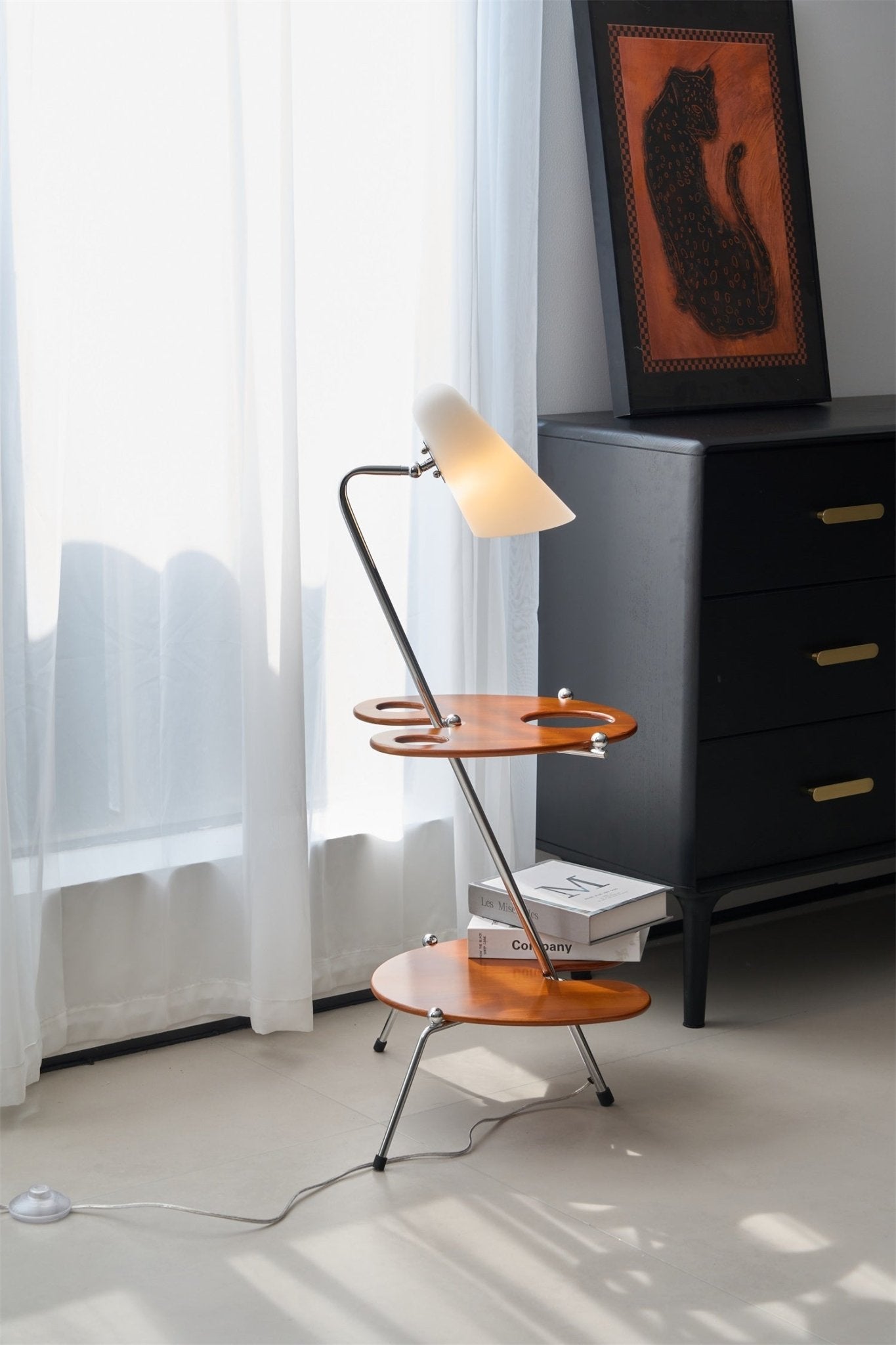 Vaughn Modern Wood Floor Lamp-Neutral Decor