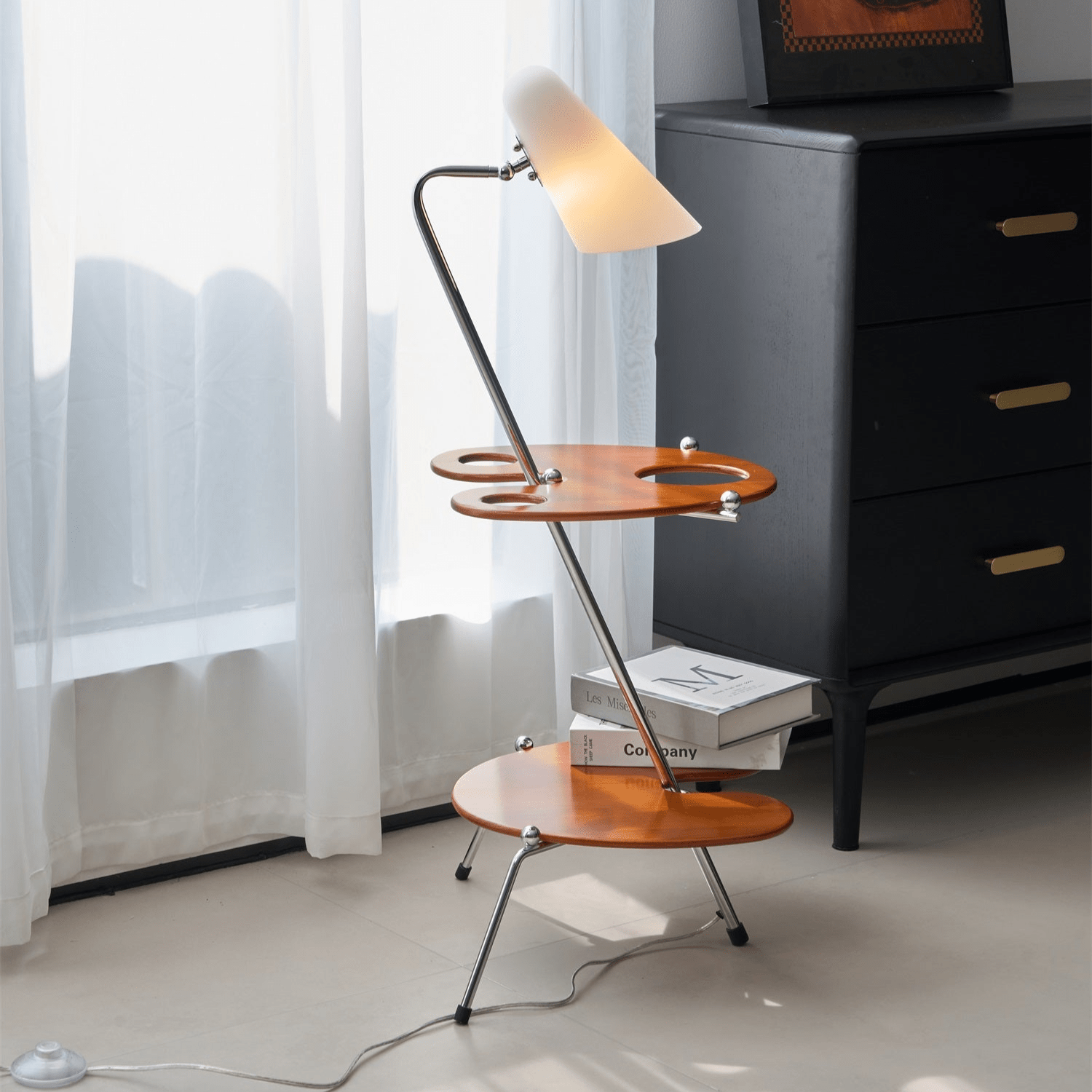 Vaughn Modern Wood Floor Lamp-Neutral Decor
