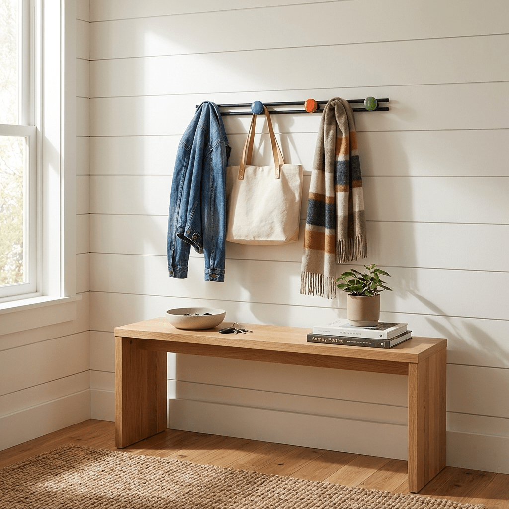 Pallini Ceramic Knob Wall Coat Rack-Neutral Decor