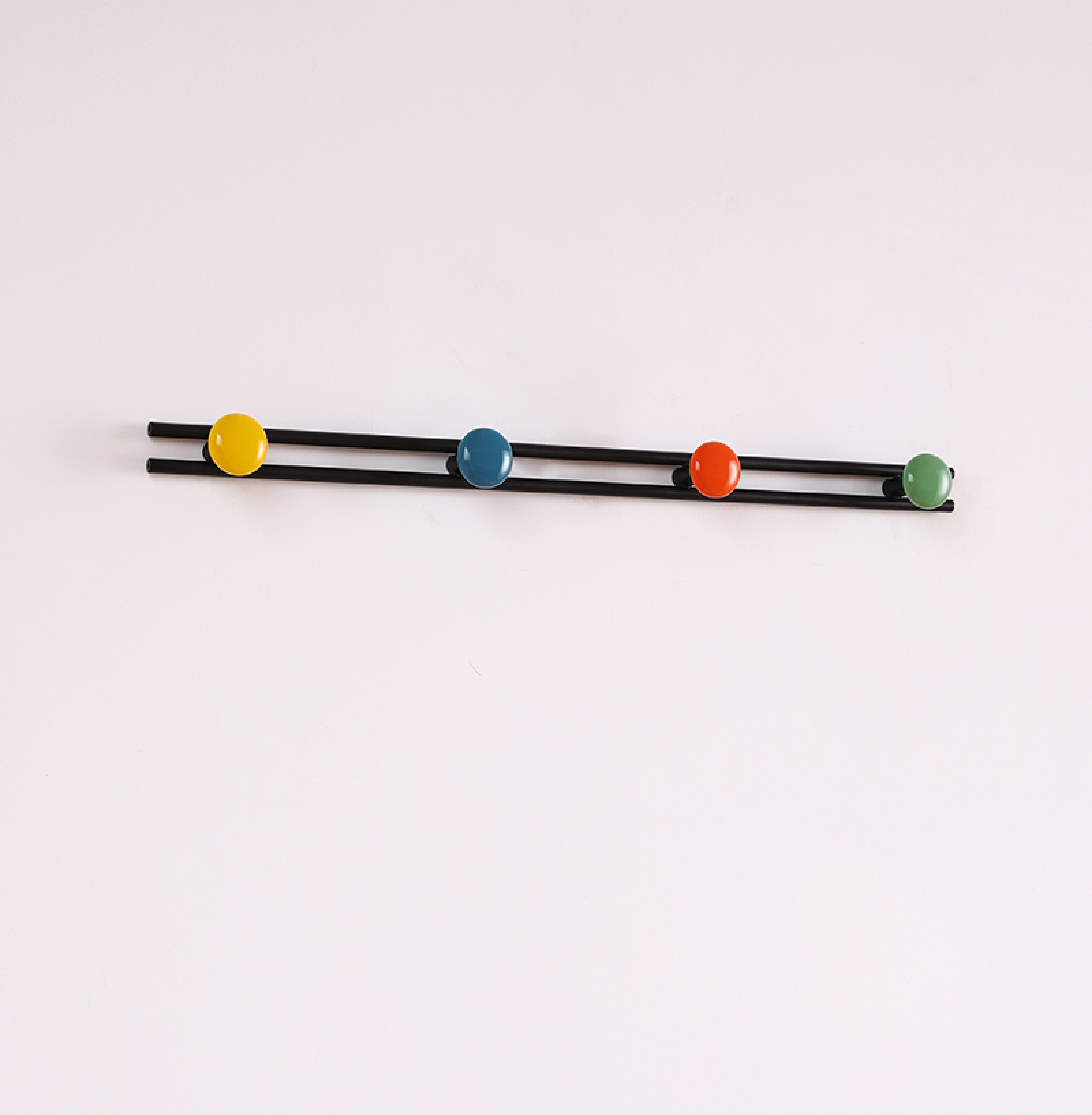 Pallini Ceramic Knob Wall Coat Rack-Neutral Decor