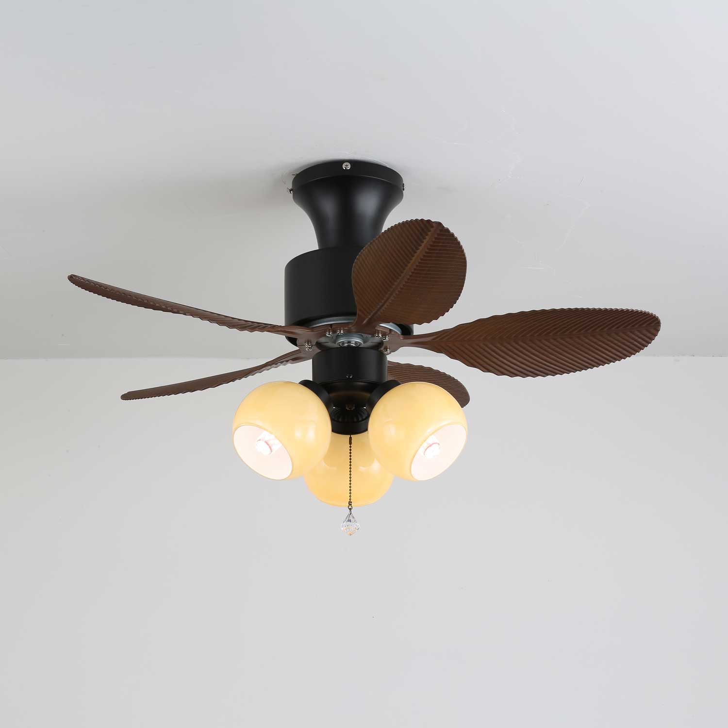 Althea Vintage Wood Ceiling Fan Light-Neutral Decor