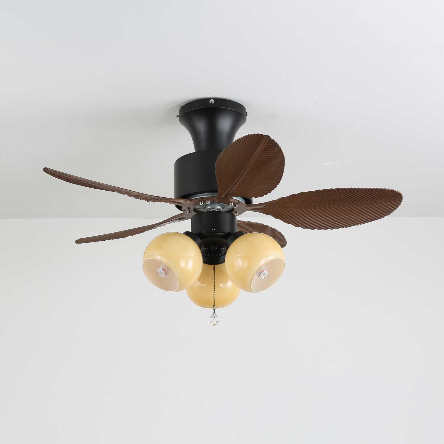 Althea Vintage Wood Ceiling Fan Light-Neutral Decor