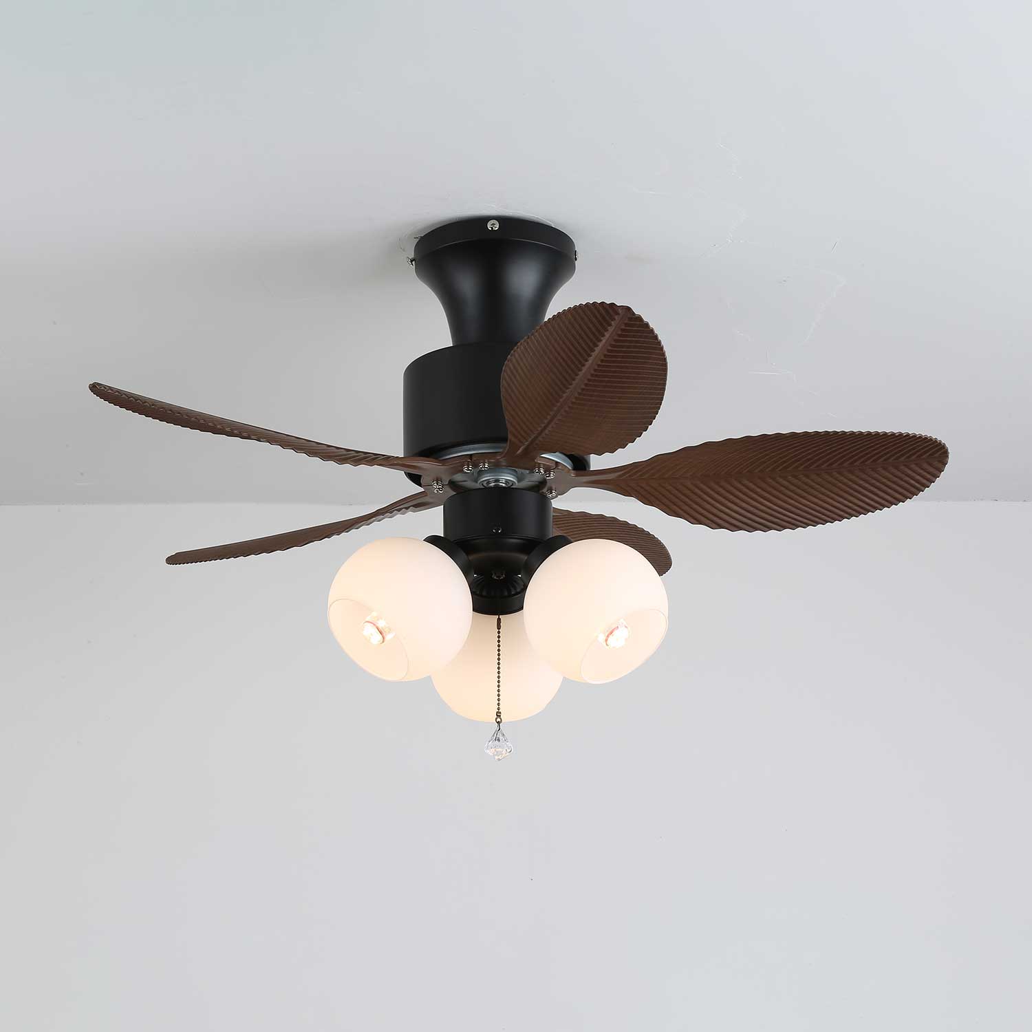 Althea Vintage Wood Ceiling Fan Light-Neutral Decor