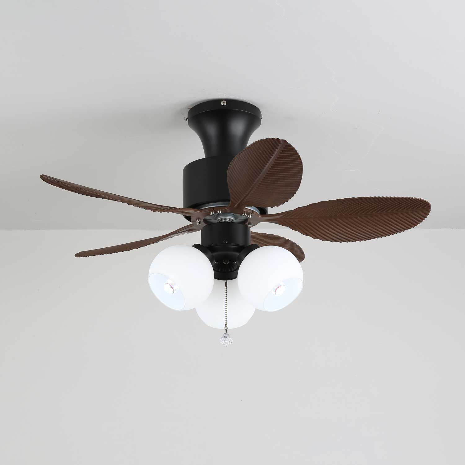 Althea Vintage Wood Ceiling Fan Light-Neutral Decor