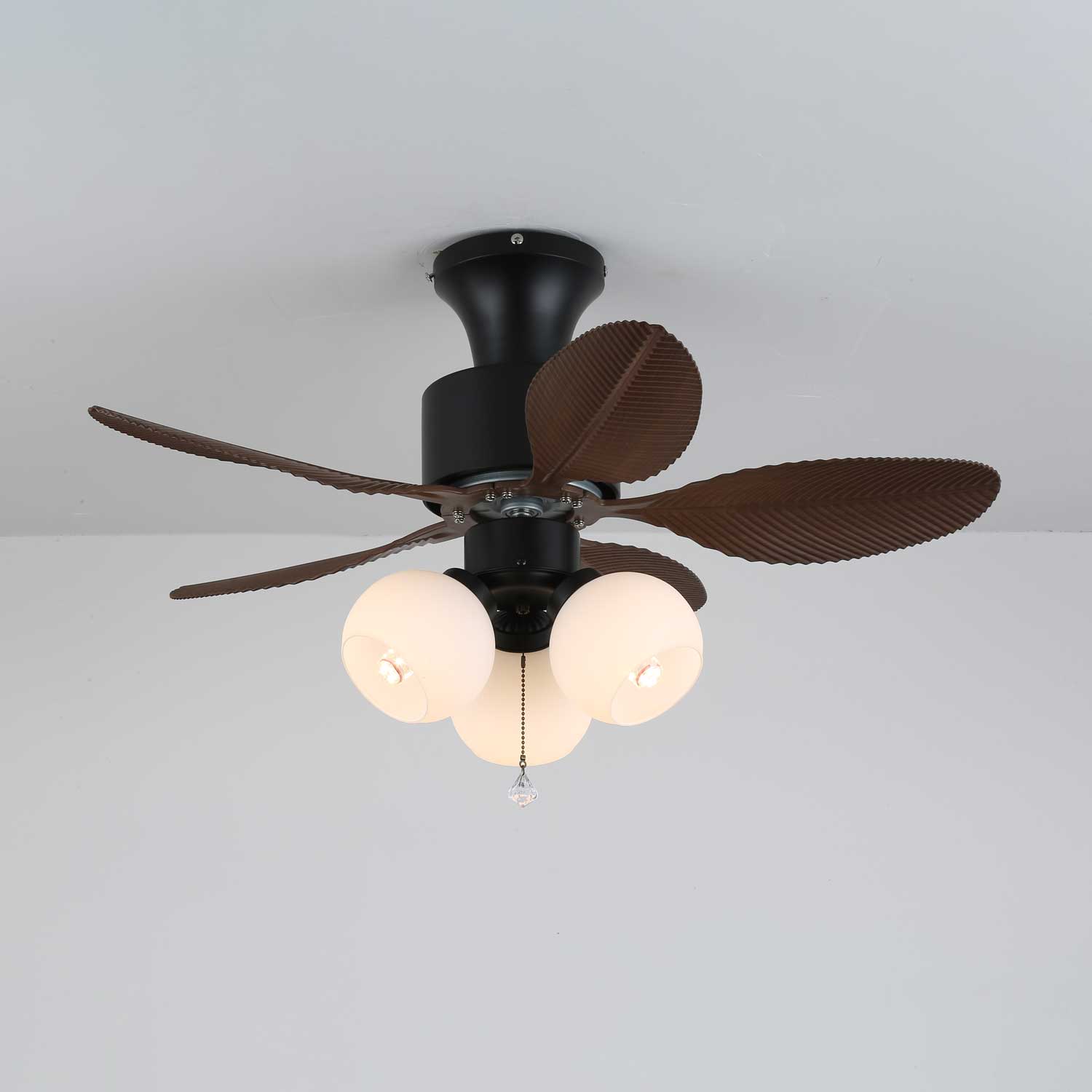 Althea Vintage Wood Ceiling Fan Light-Neutral Decor