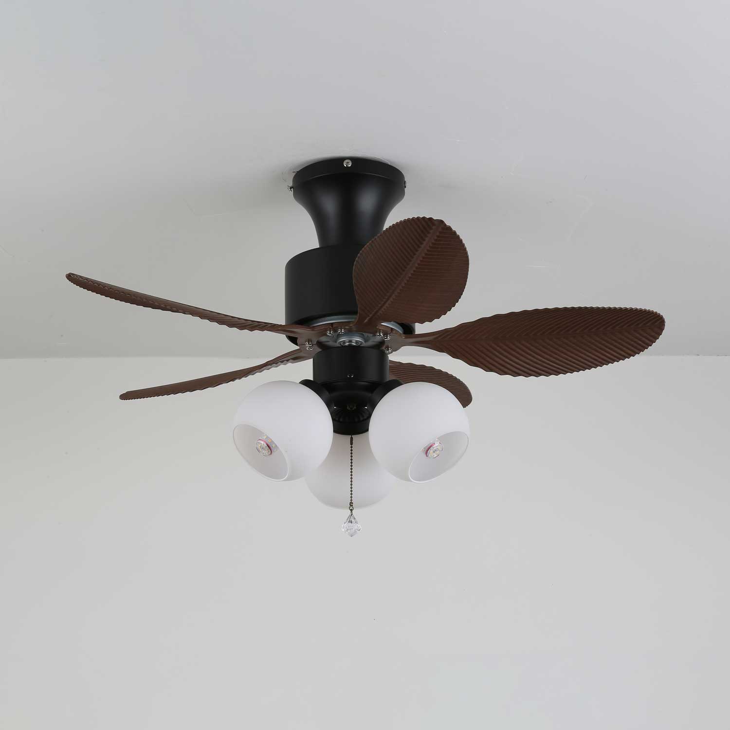 Althea Vintage Wood Ceiling Fan Light-Neutral Decor