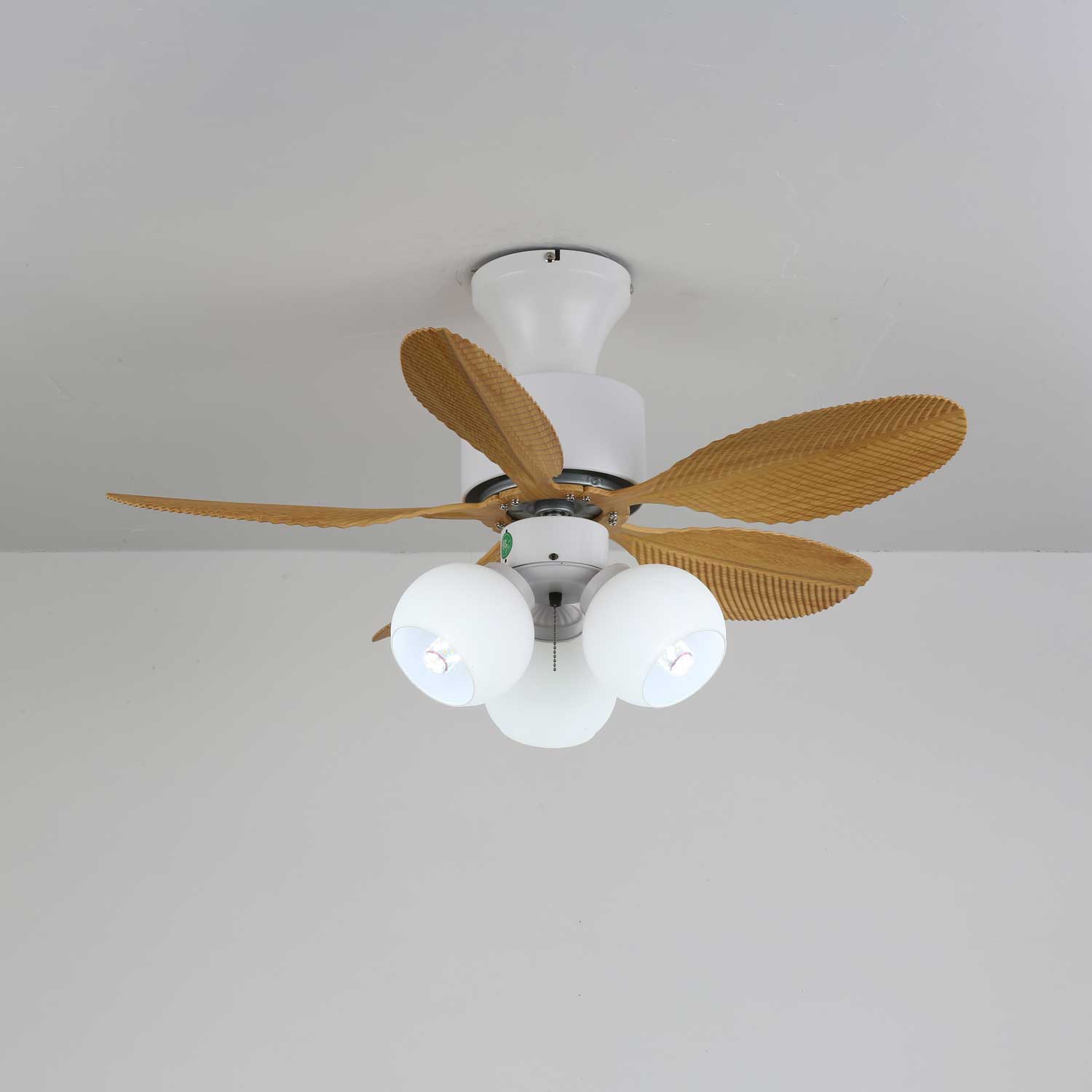 Althea Vintage Wood Ceiling Fan Light-Neutral Decor