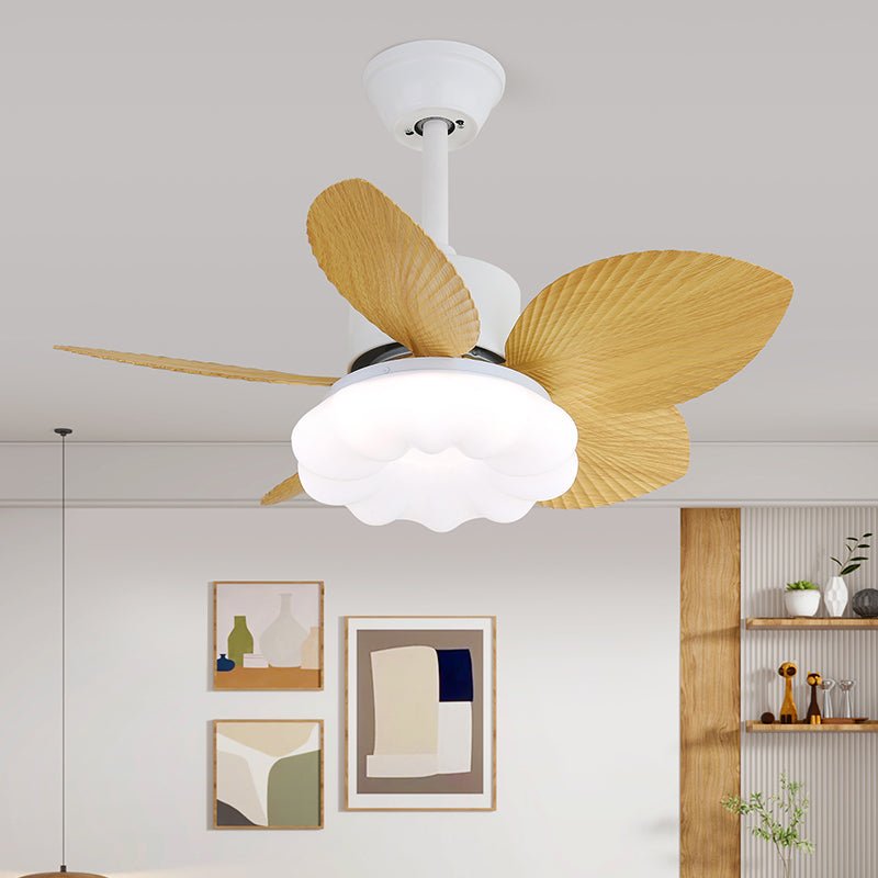 Liora Tropical Wood Ceiling Fan Light-Neutral Decor