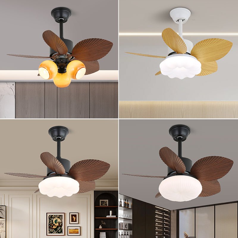 Liora Tropical Wood Ceiling Fan Light-Neutral Decor