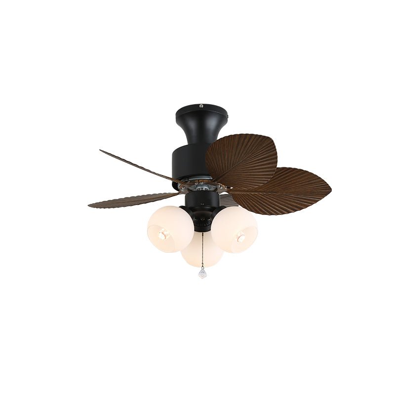 Liora Tropical Glass Ceiling Fan Light-Neutral Decor